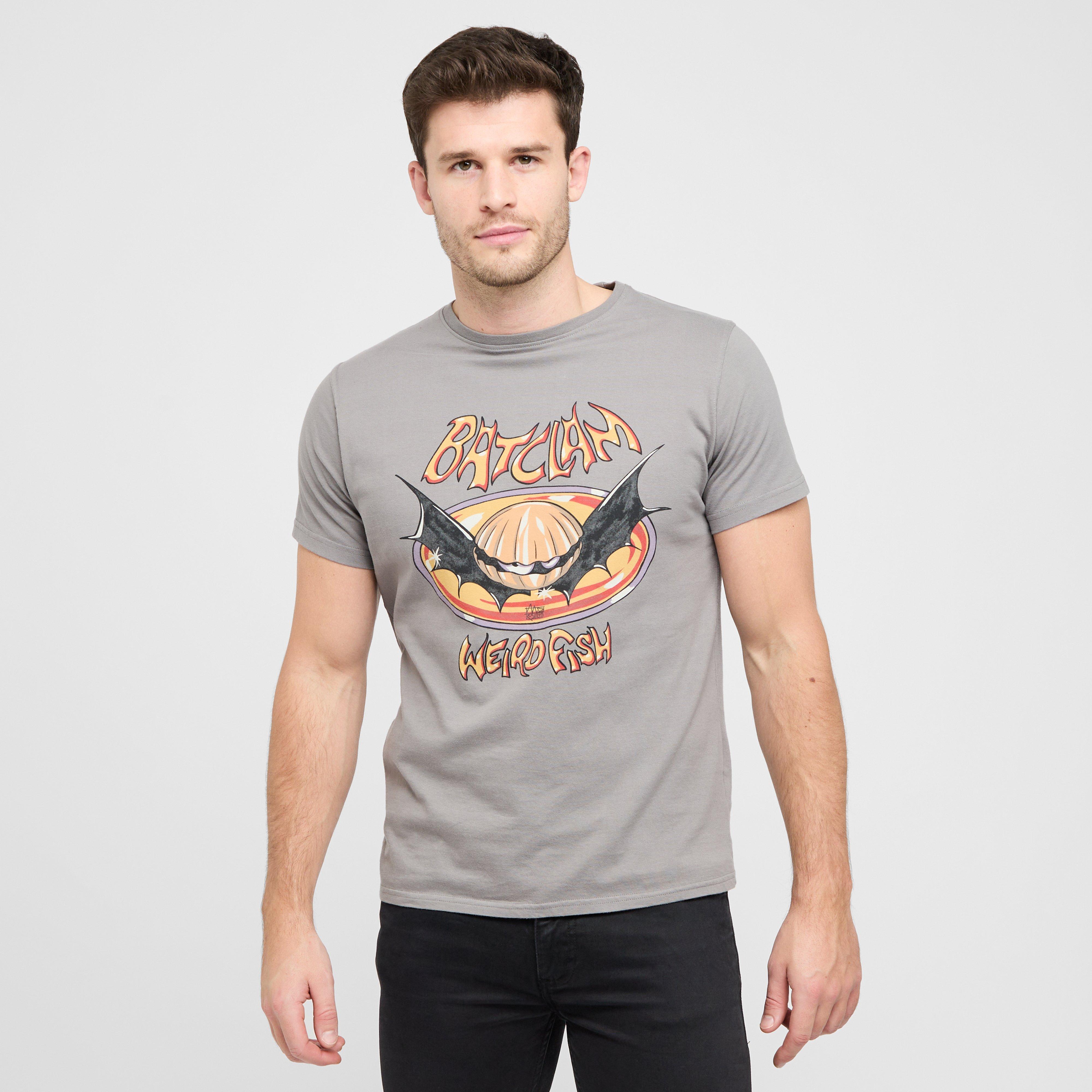 Weird Fish Men's Batclam T-Shirt, Grey