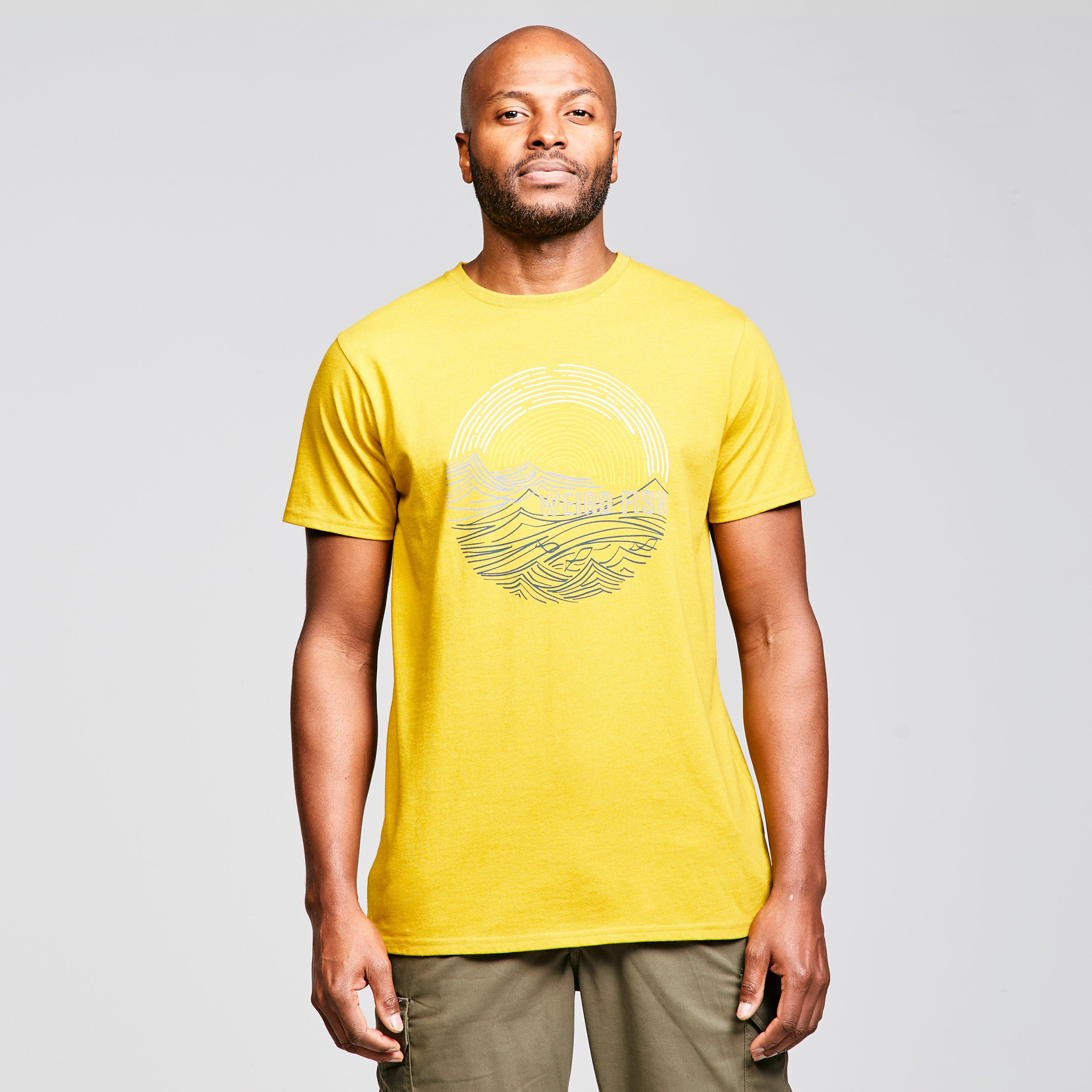 Weird Fish Men's Ocean Tee, Yellow