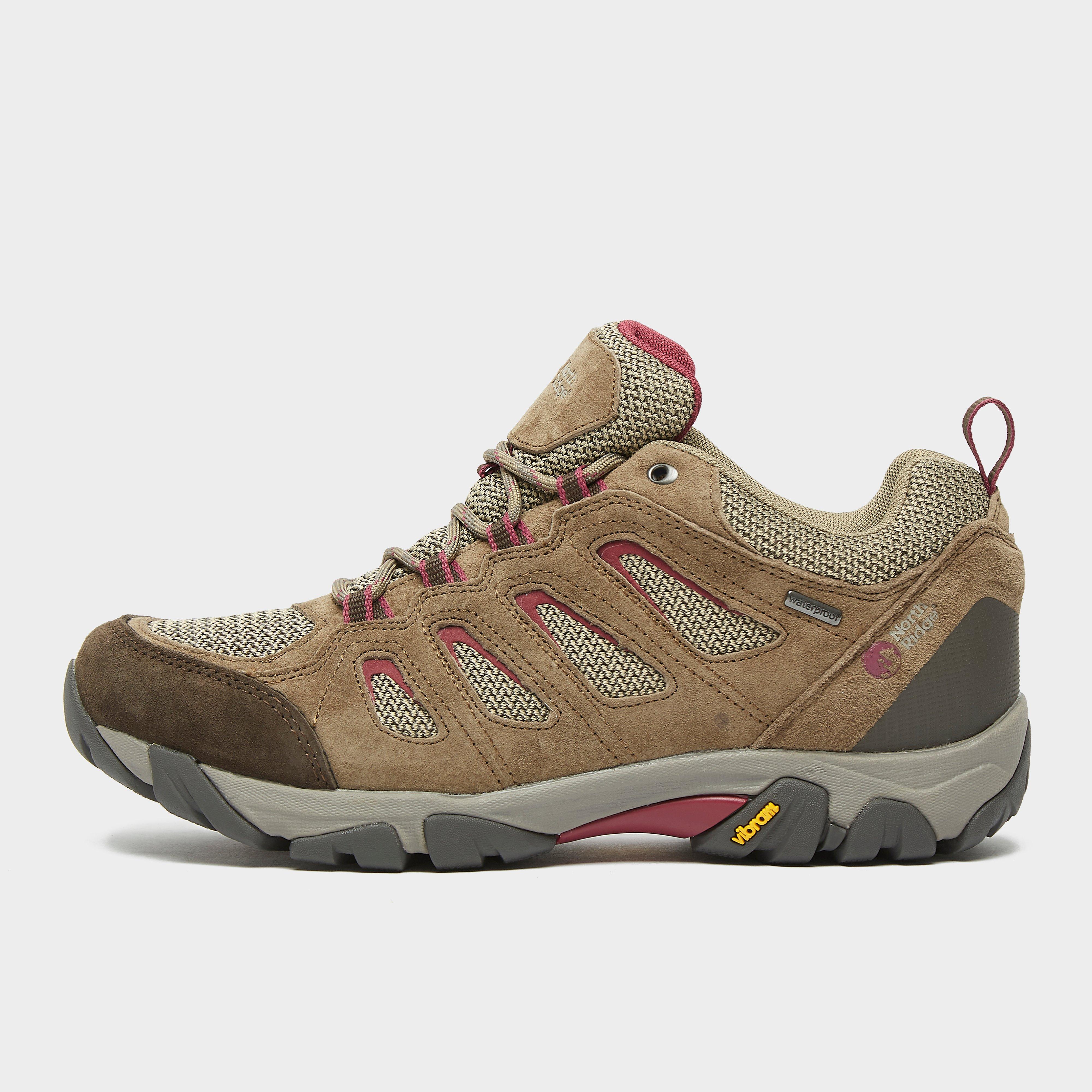 North Ridge Women's Thirlmere Waterproof Walking Shoes, Brown