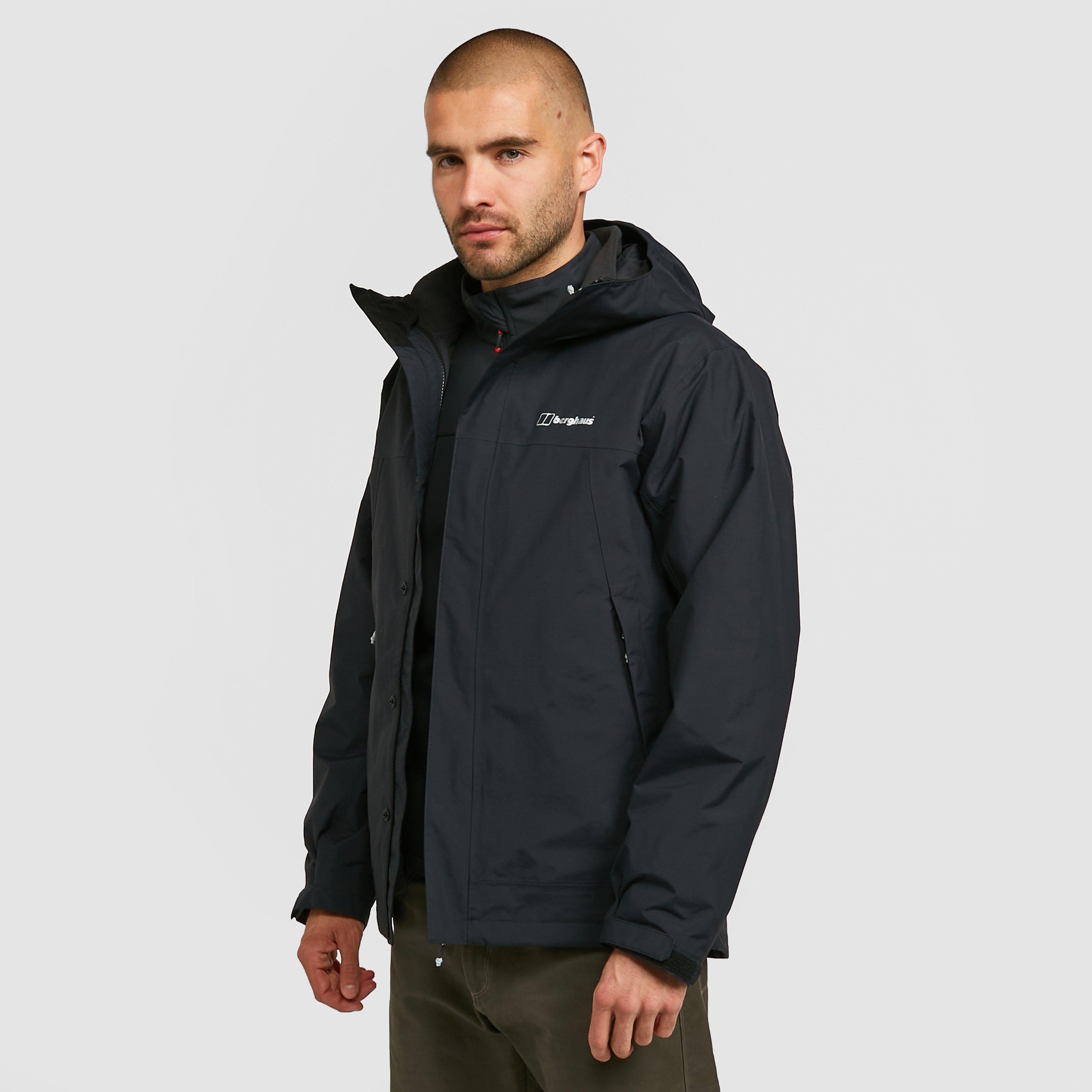 Mens 3 in 1 2025 waterproof jacket with fleece