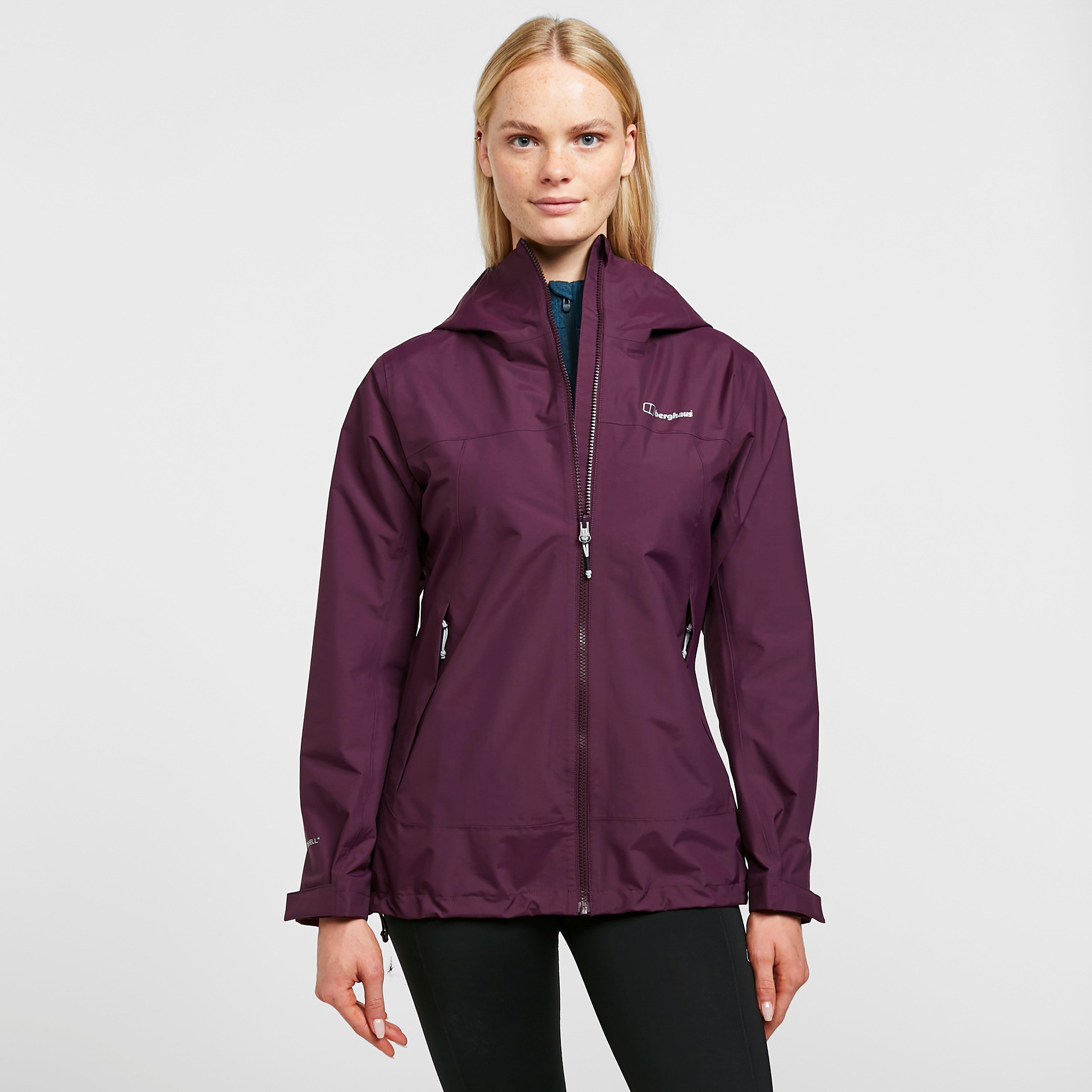 Berghaus Women's Stormcloud Prime Waterproof Jacket, Purple