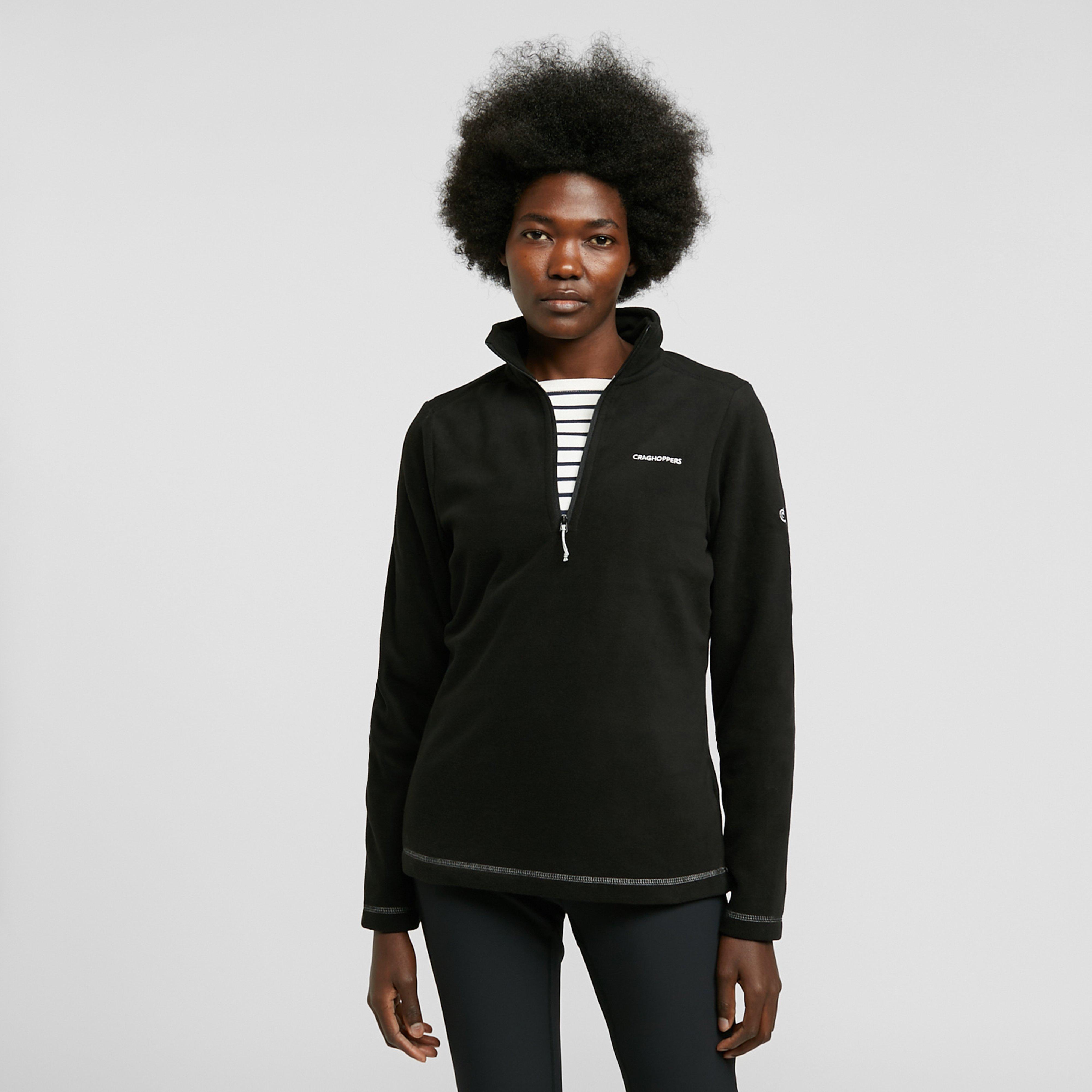 Craghoppers Women's Petra Half Zip Fleece, Black