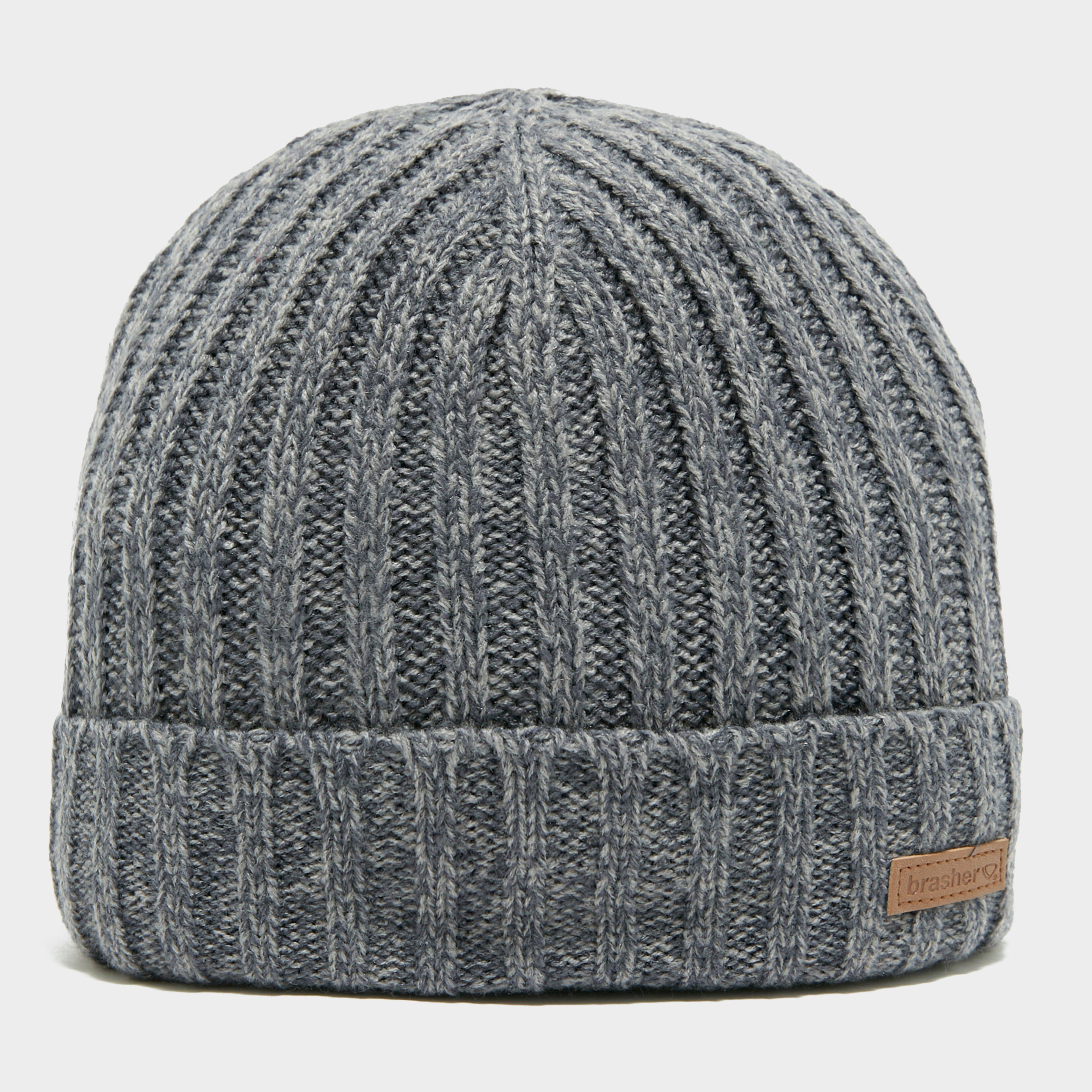 Brasher Men's Fleece Beanie, Grey