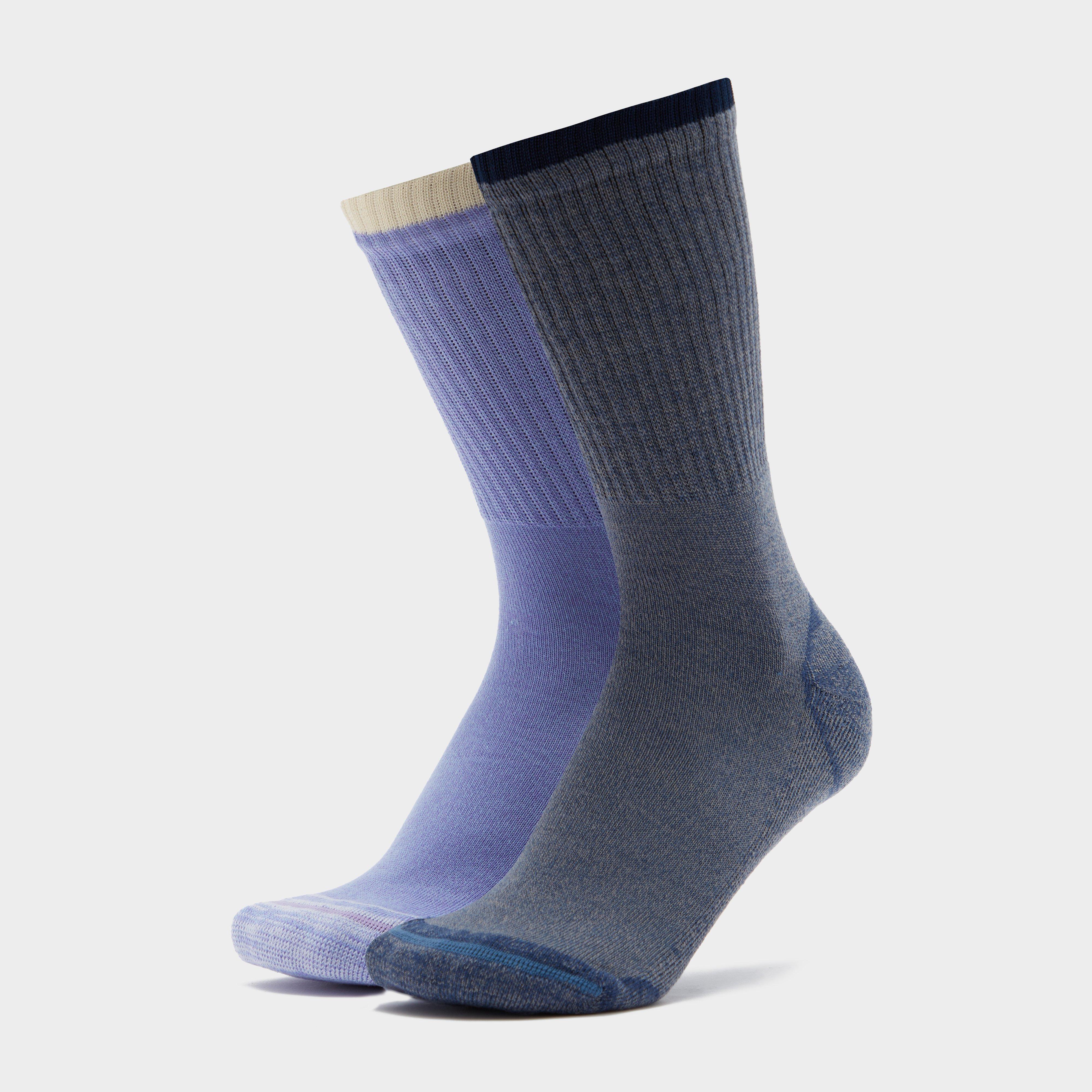 Peter Storm Women's Essentials 2 Pack Walking Socks, Grey