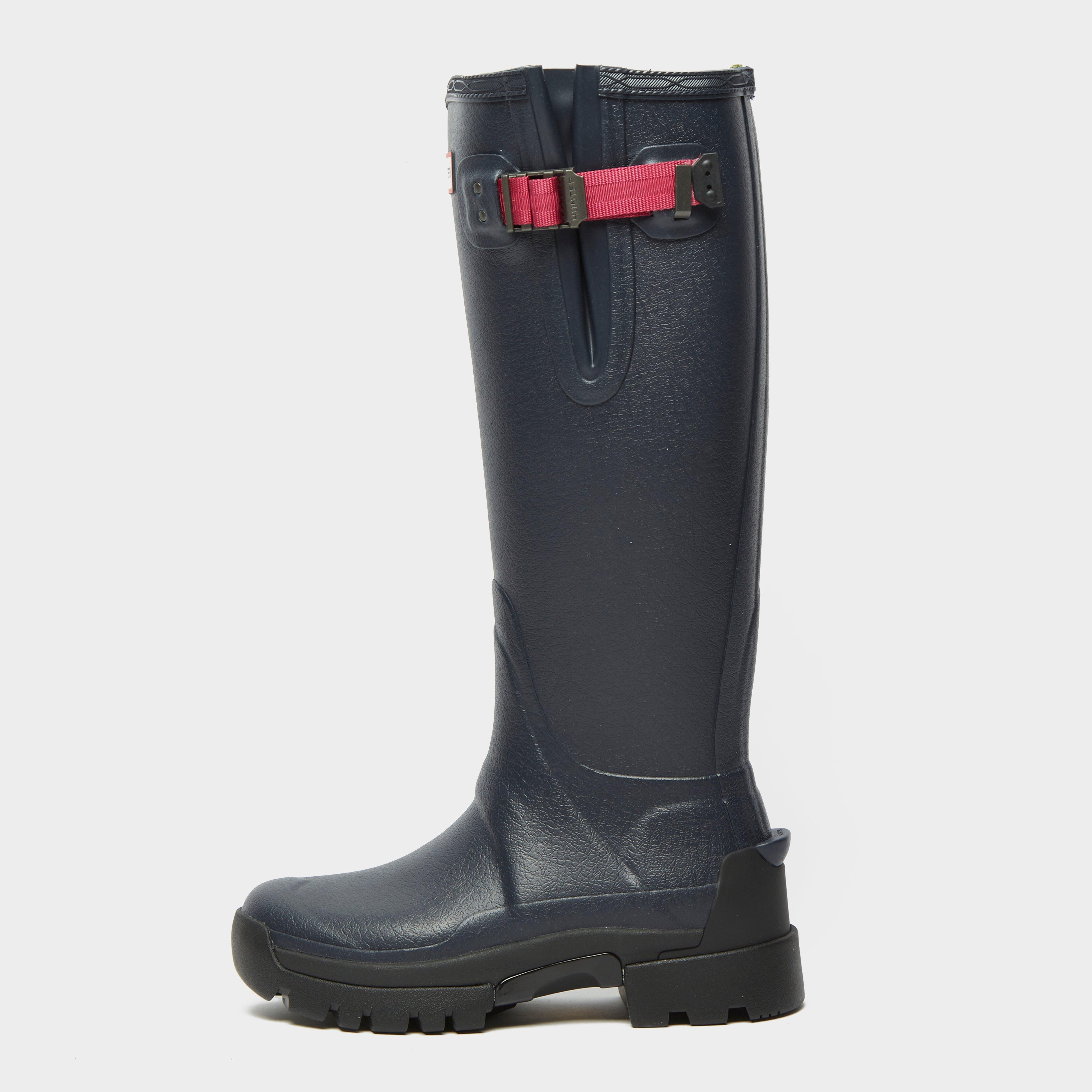 Hunter Women's Balmoral Adjustable Neoprene Wellington Boot, Navy