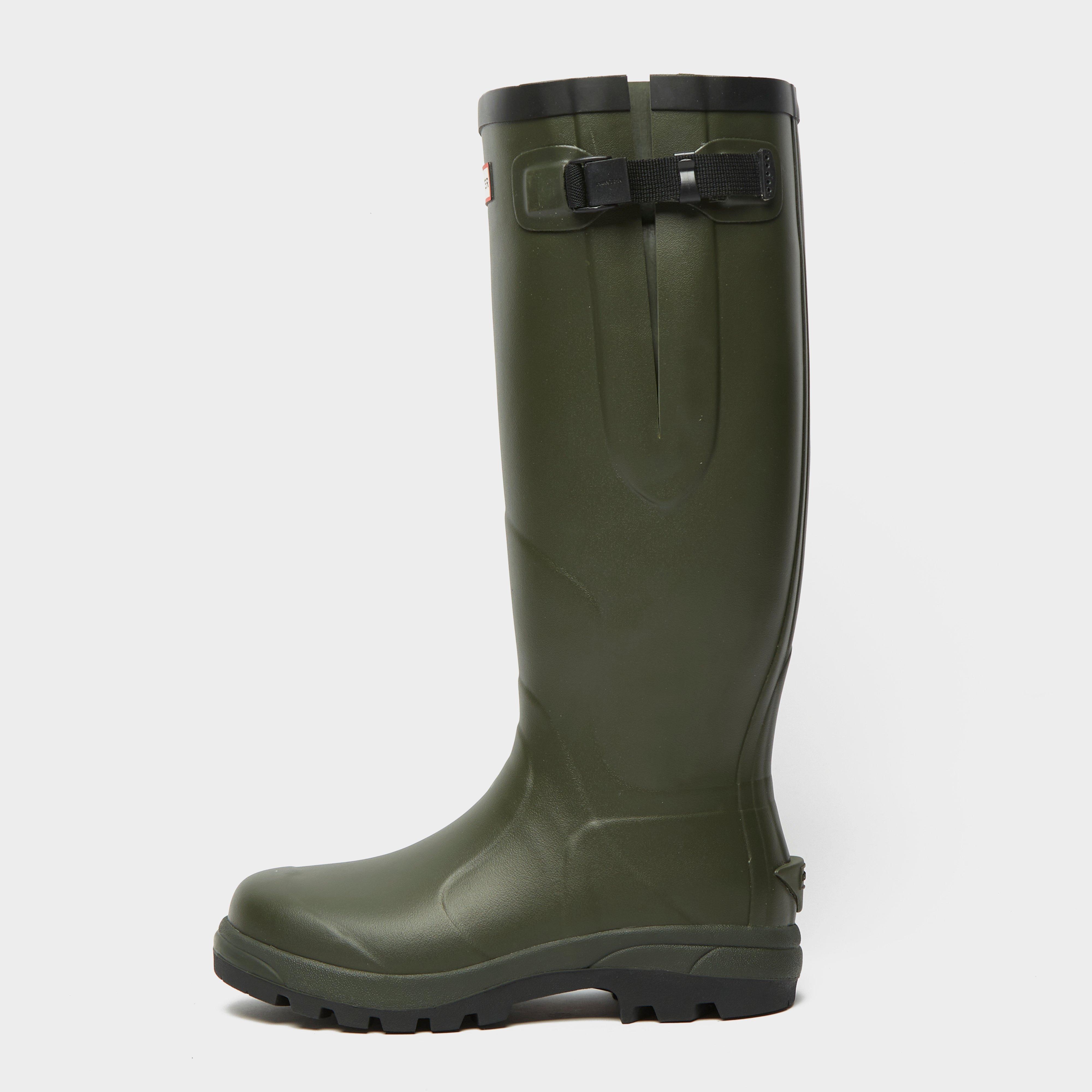 Hunter Unisex Balmoral Classic Side Adjustable Wellington Boots, Green