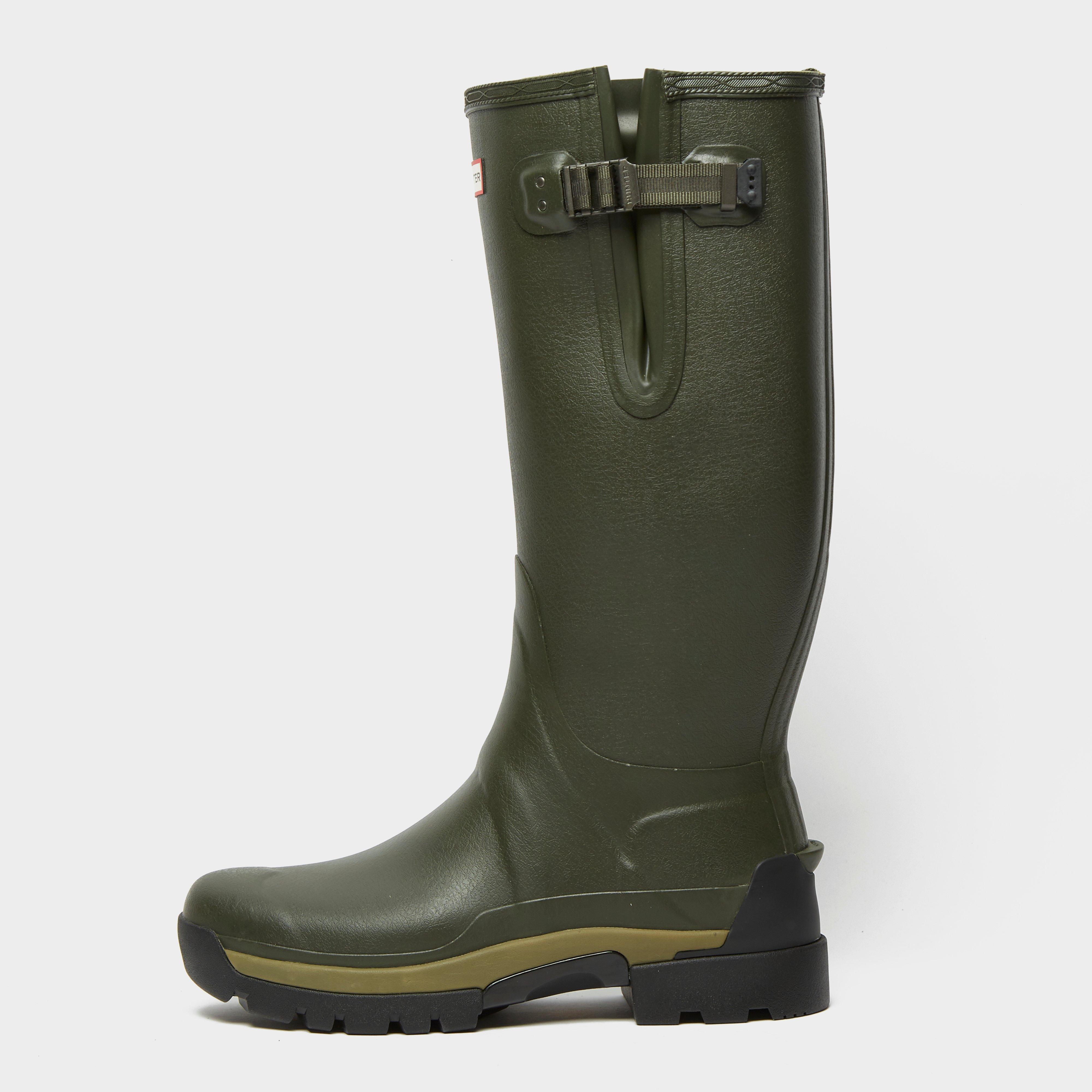Hunter Men's Balmoral Adjustable 3mm Neoprene Wellington Boot, Green