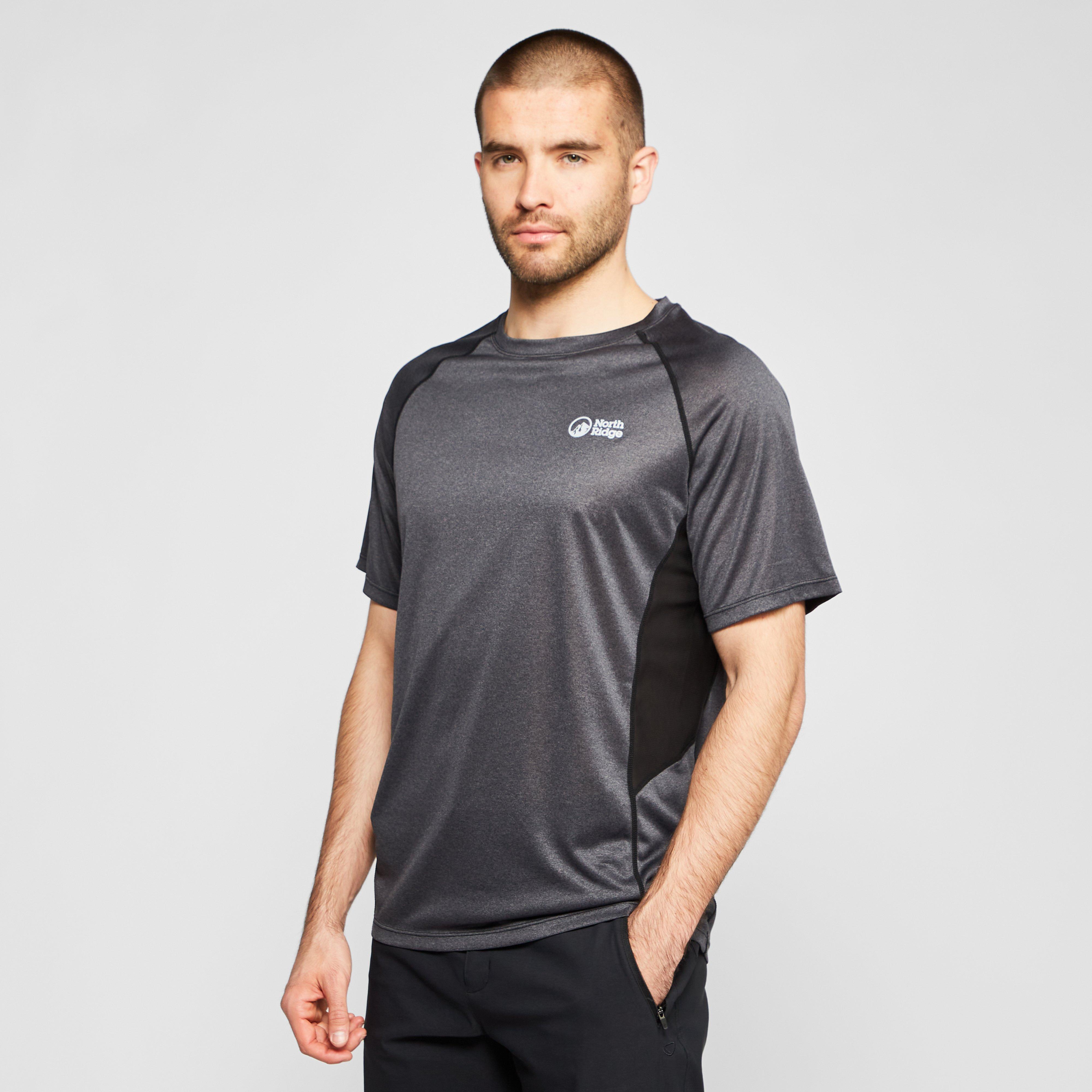 North Ridge Men's Resistance Short Sleeve Baselayer Top, Grey