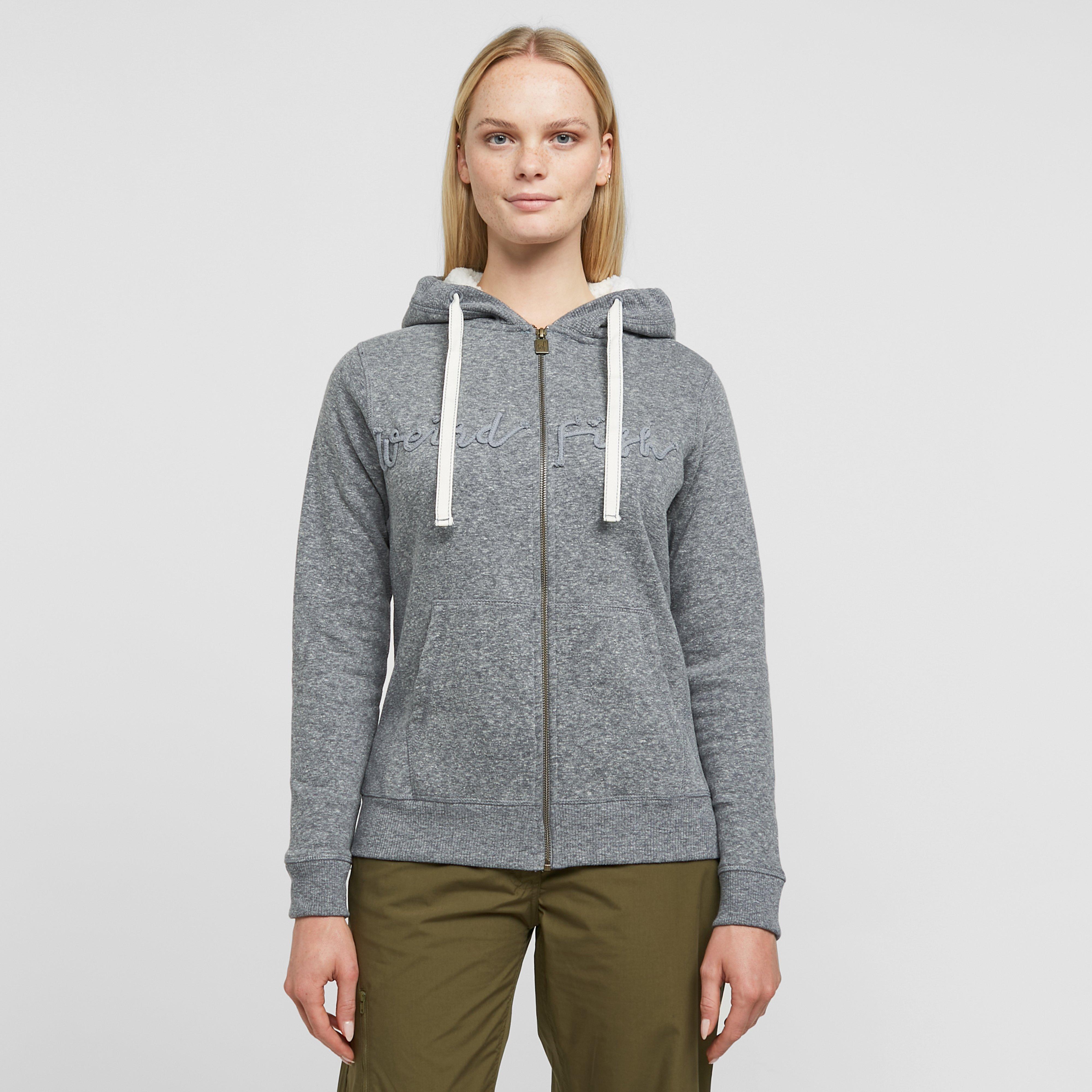 Weird Fish Women's Snow Marl Hoodie, Grey