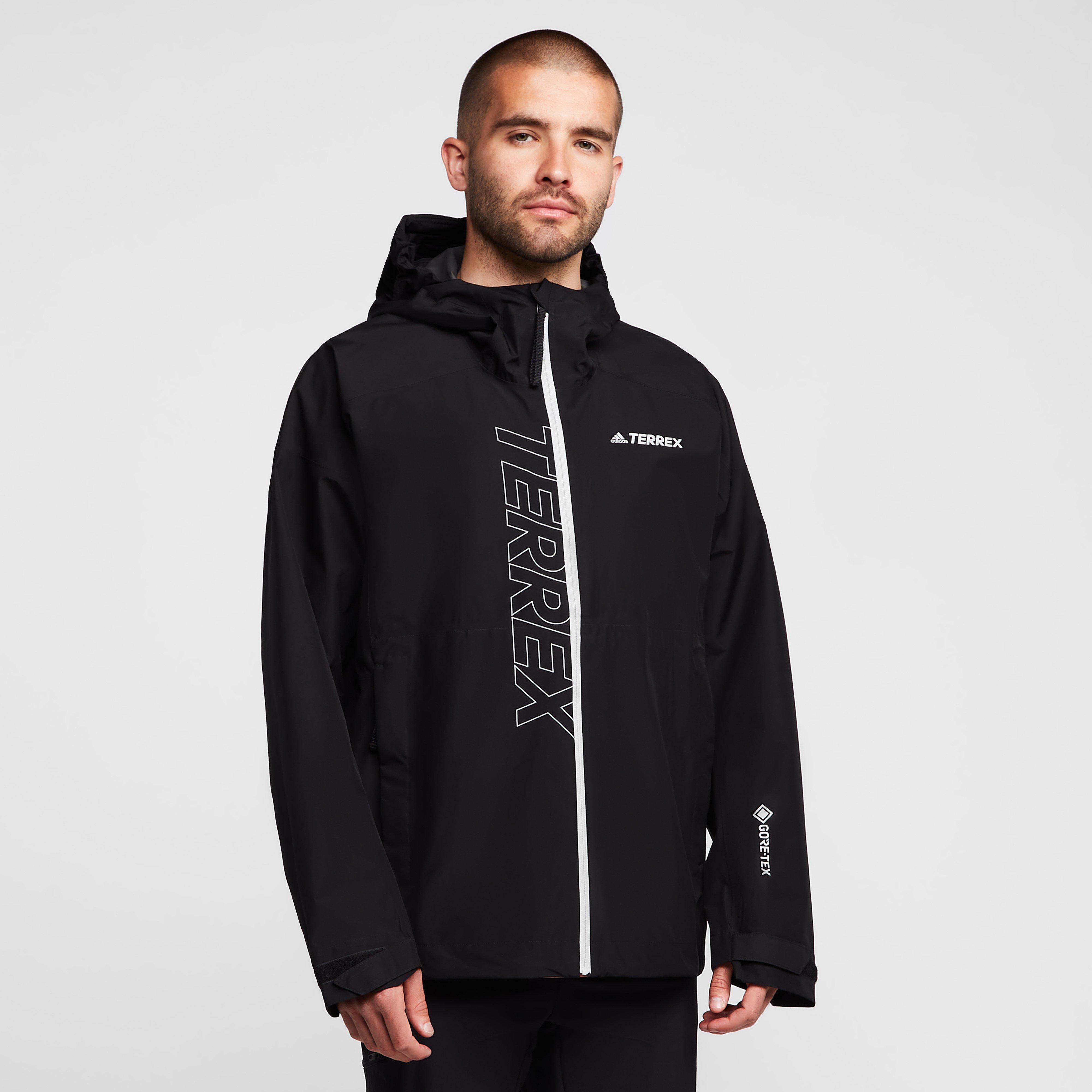 adidas Terrex Men's Gore-Tex Paclite Rain Jacket, Black