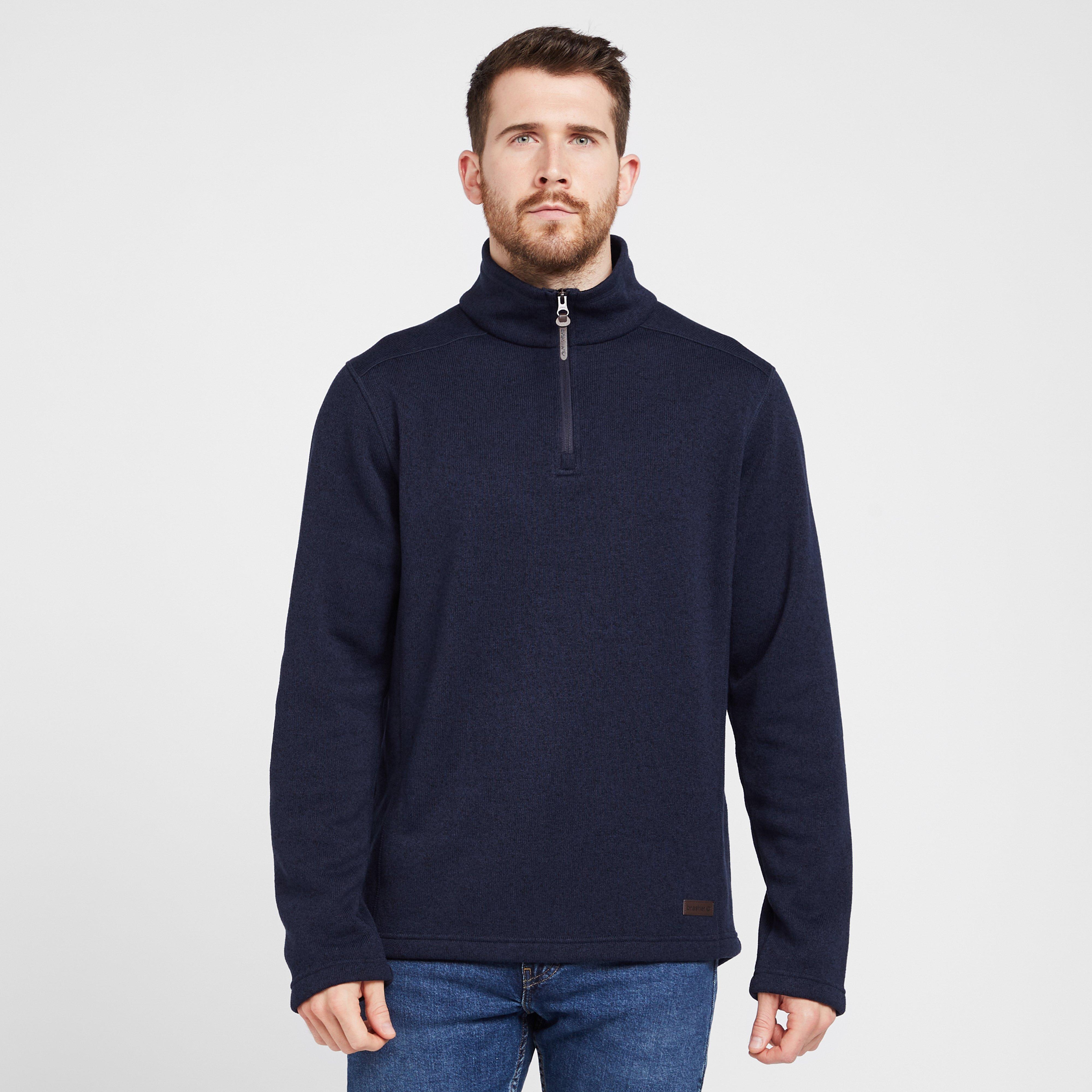 Brasher Men's Rydal III Half Zip Fleece, Navy