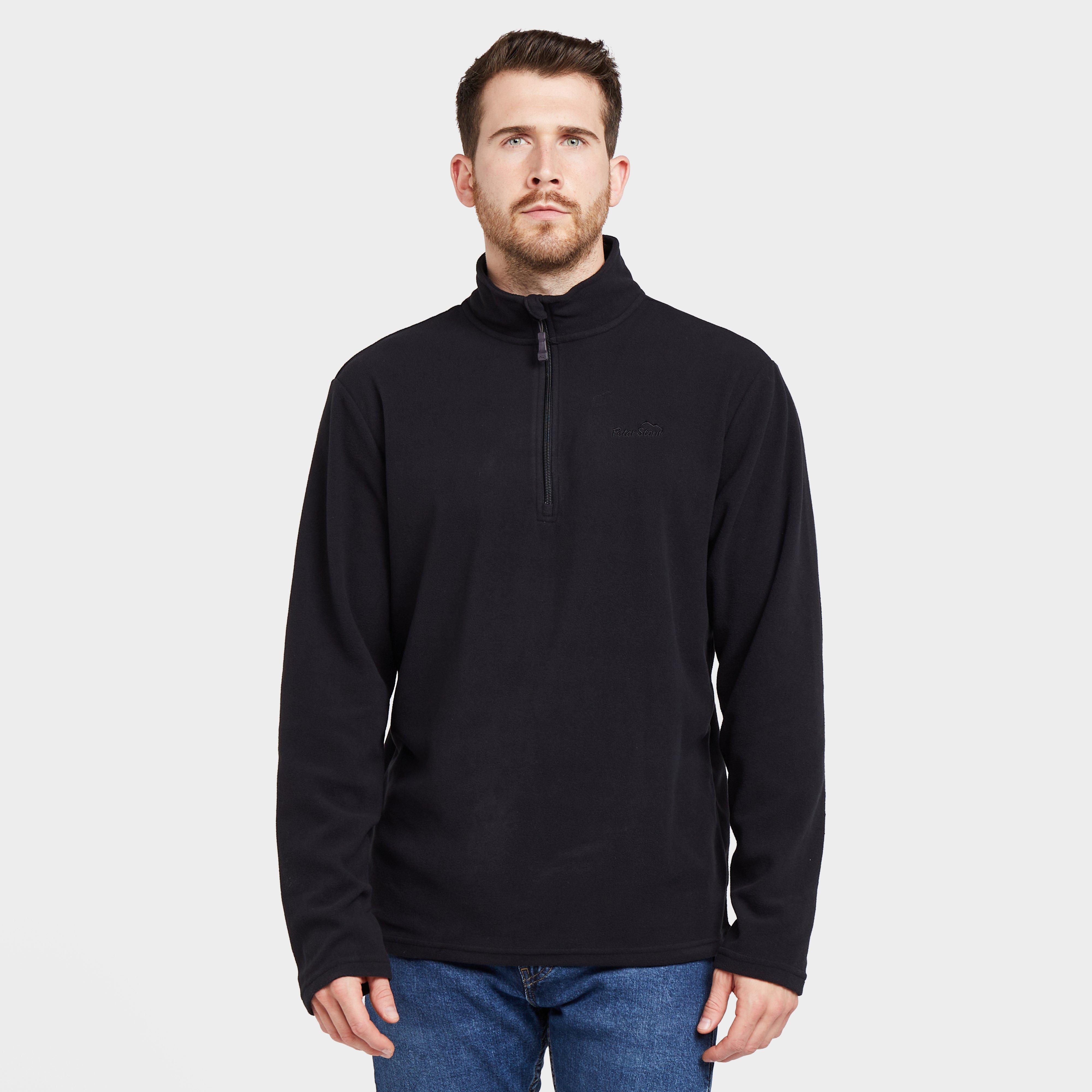 Peter Storm Men's Bracken Half Zip Fleece, Black