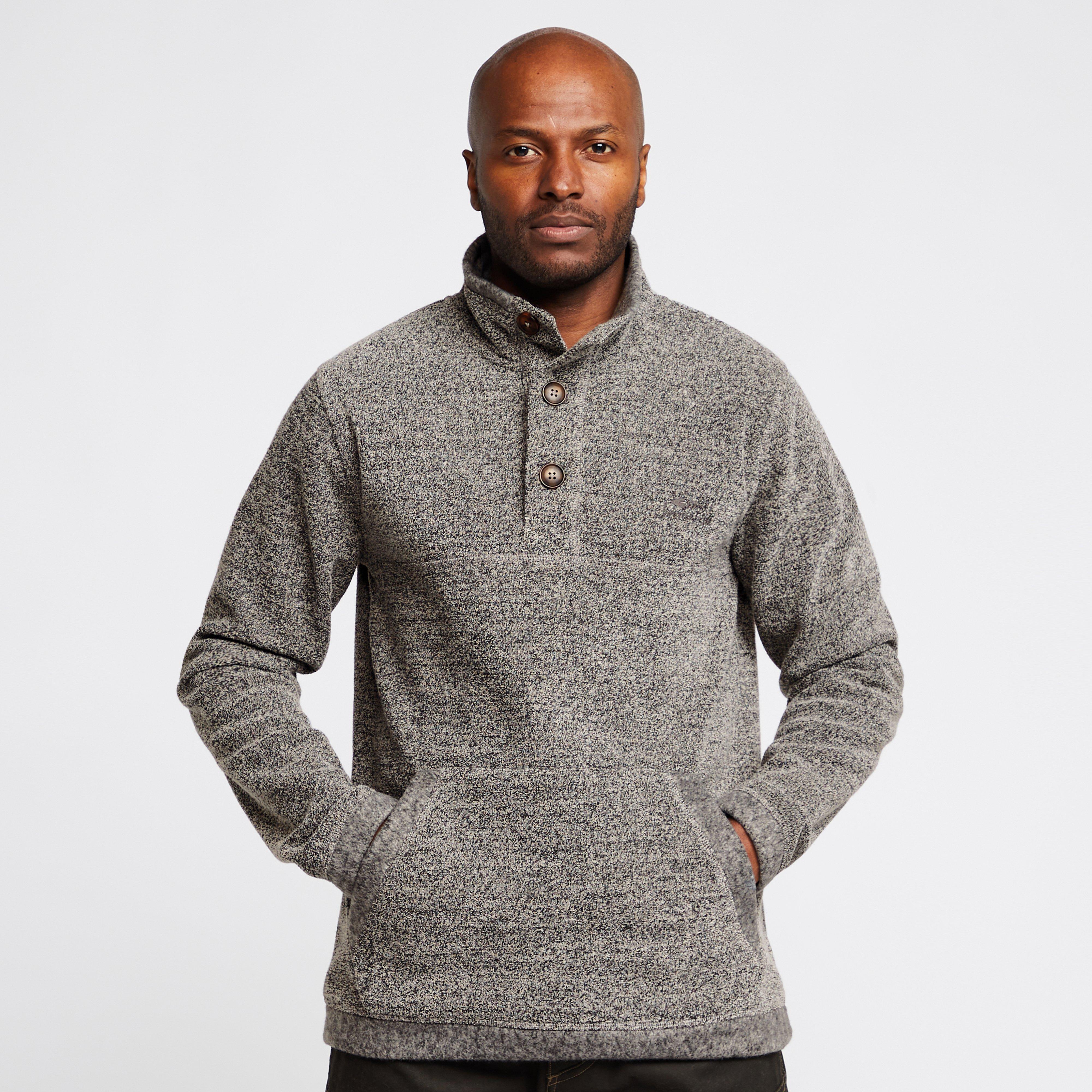 Weird Fish Men's Beeston Eco Fleece, Grey