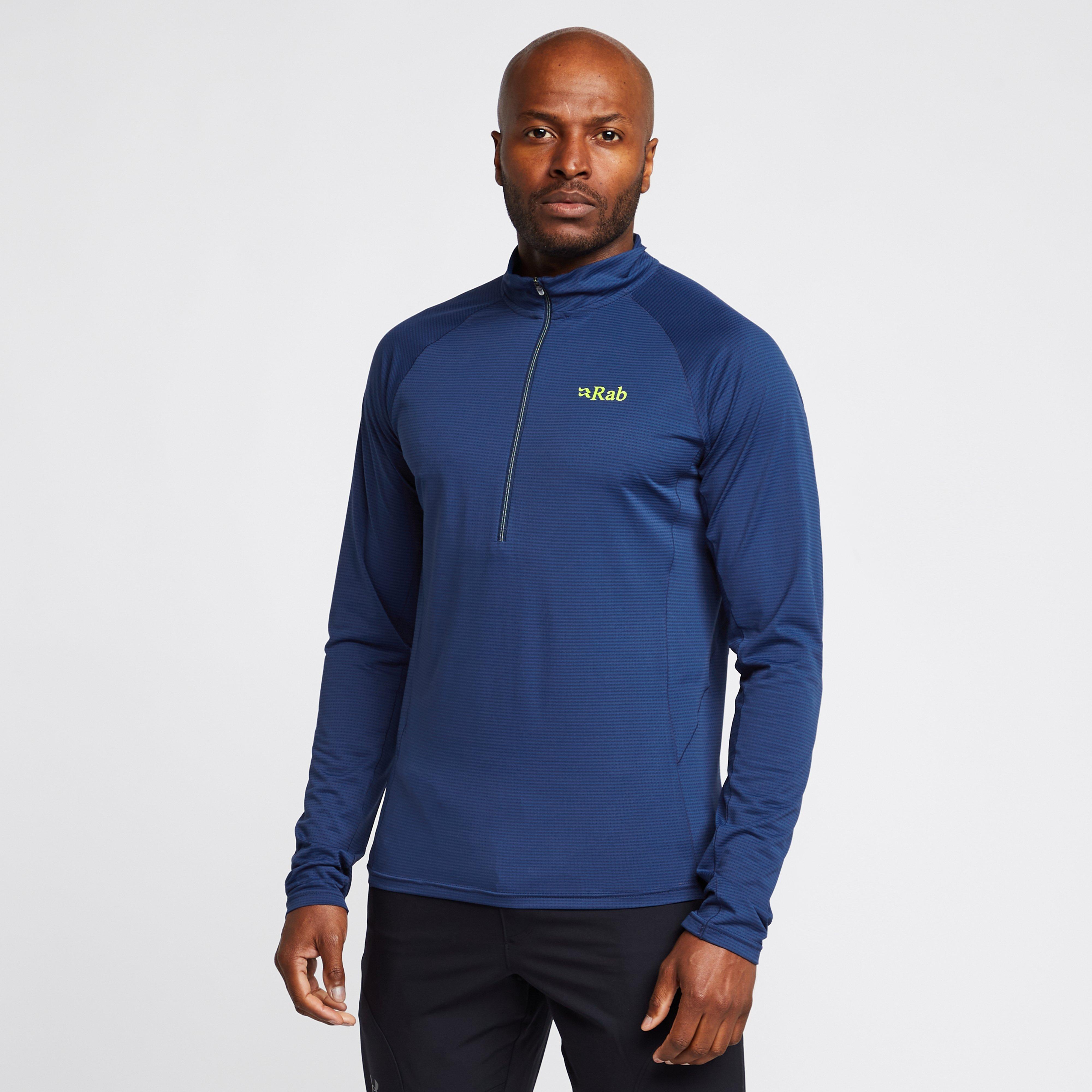 Rab Men's Sonic Long Sleeve Zip, Navy