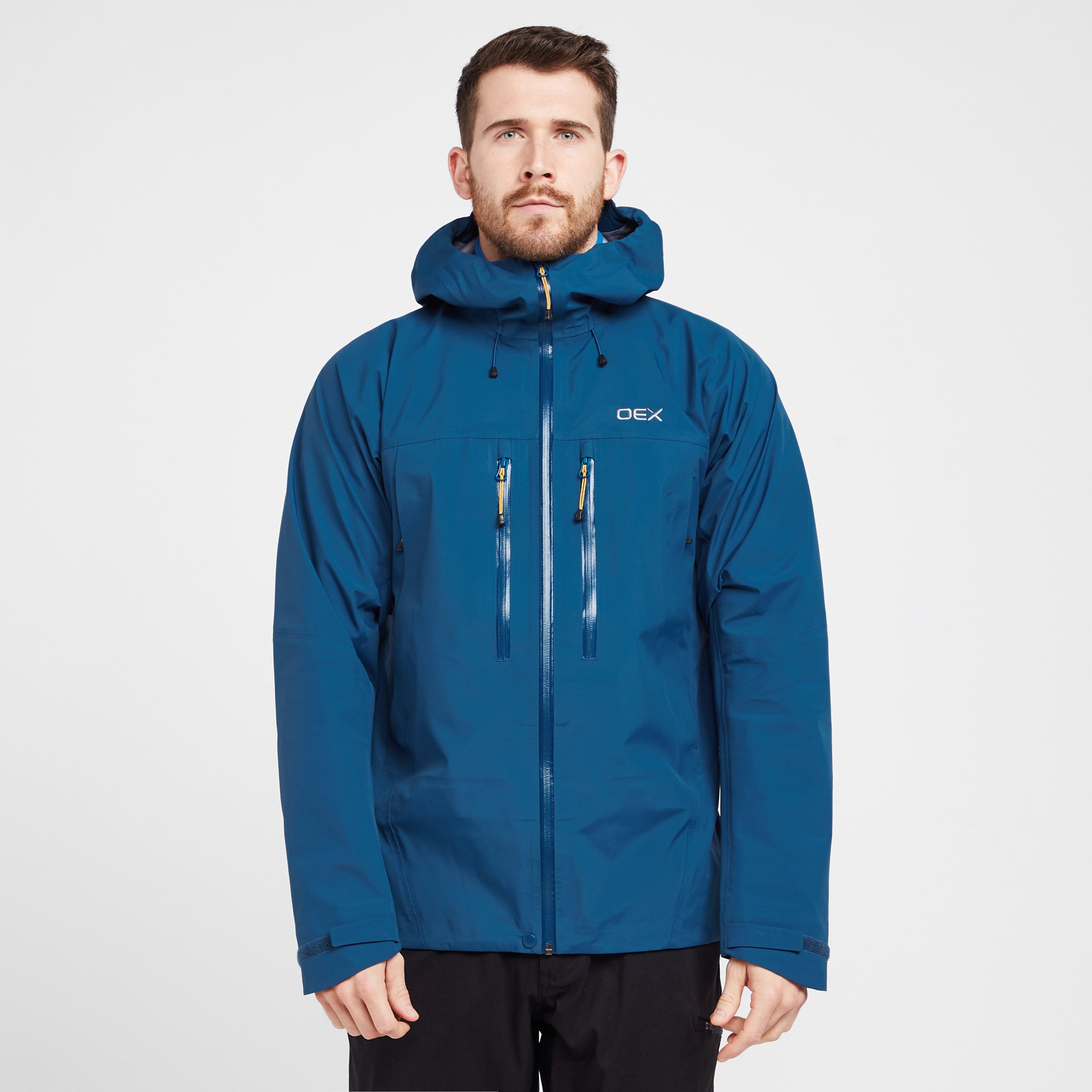 OEX Men's Tirran Waterproof Jacket, Blue