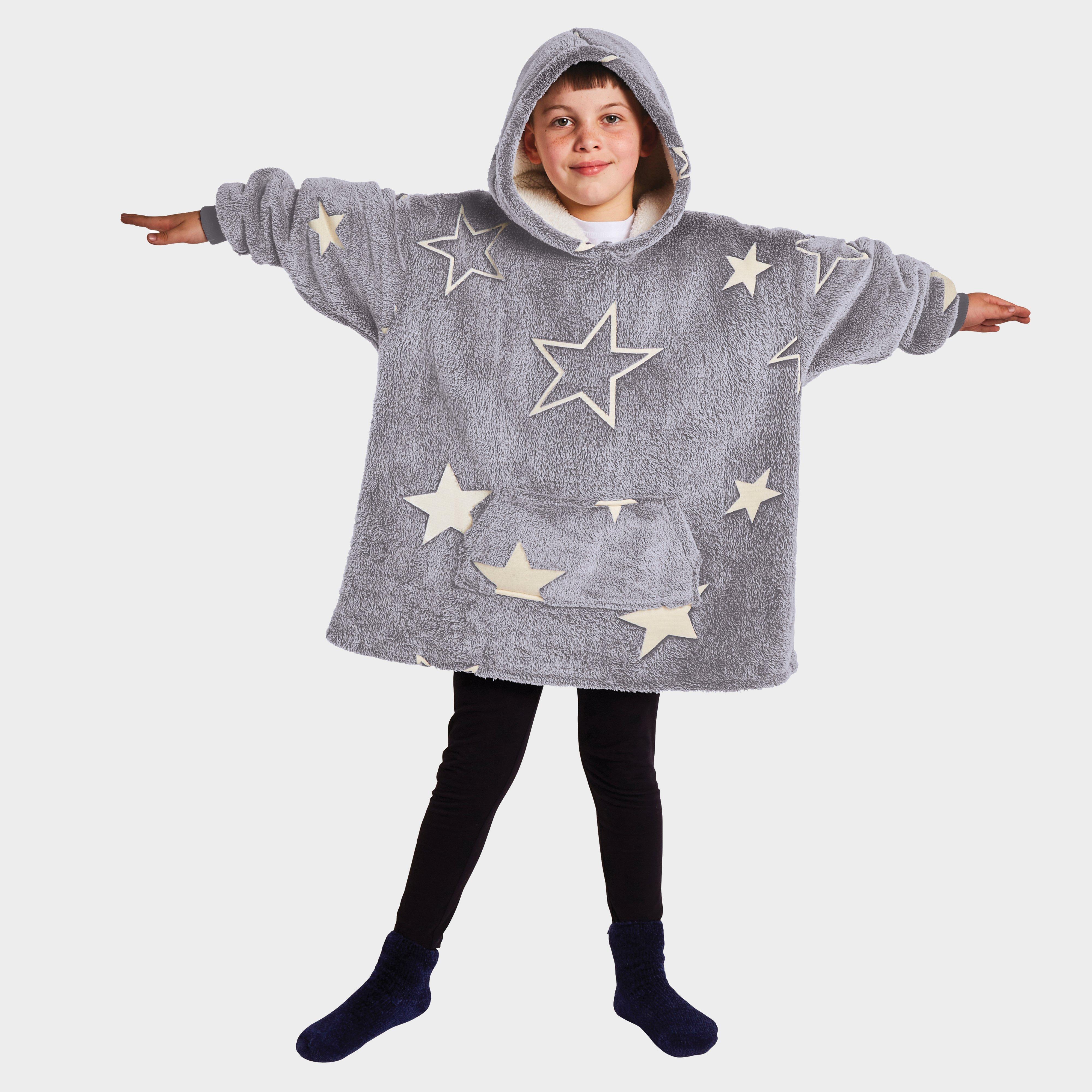 Silentnight Kid's Snugsie Oversized Hoodie, Grey