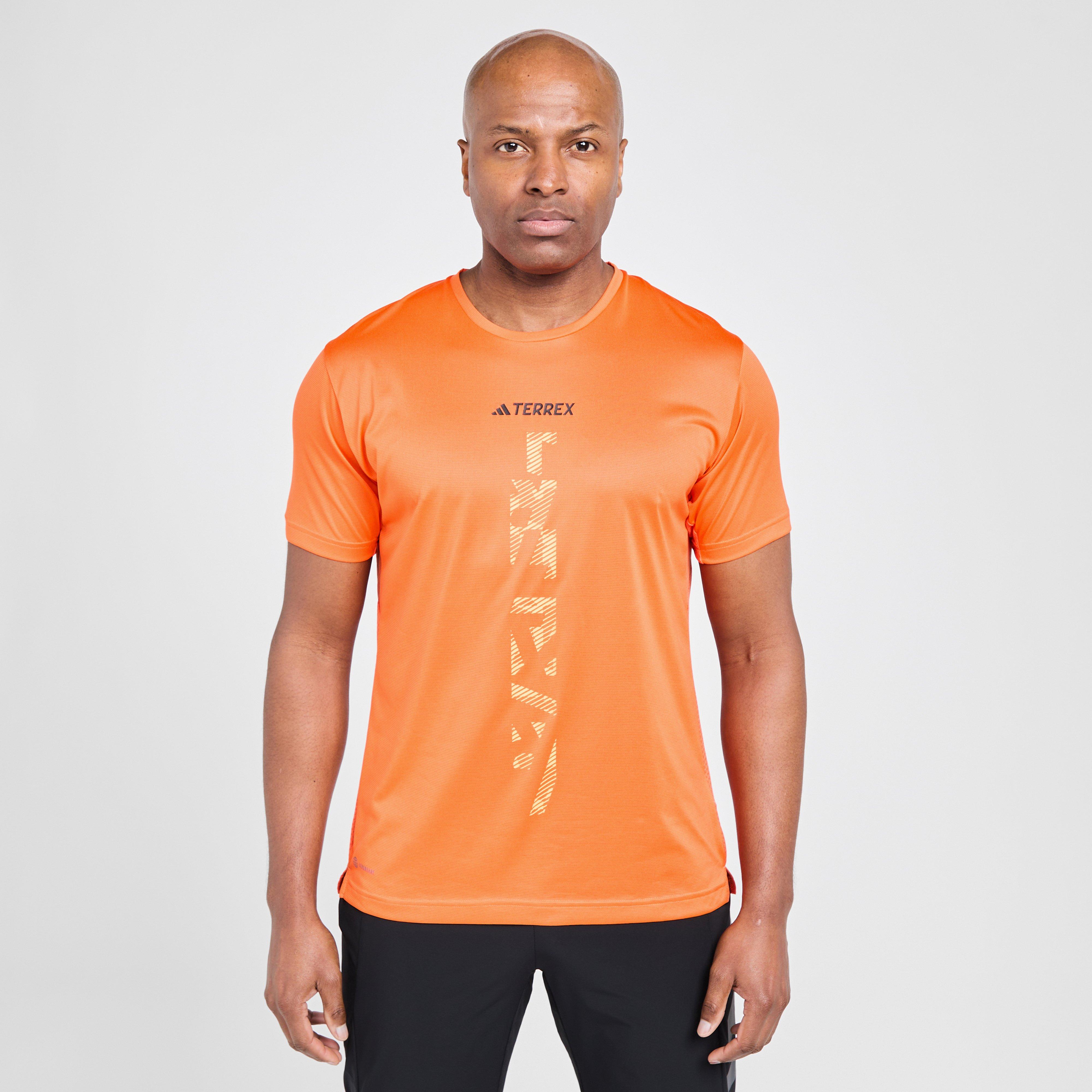 adidas Terrex Men's Agravic T-Shirt, Orange