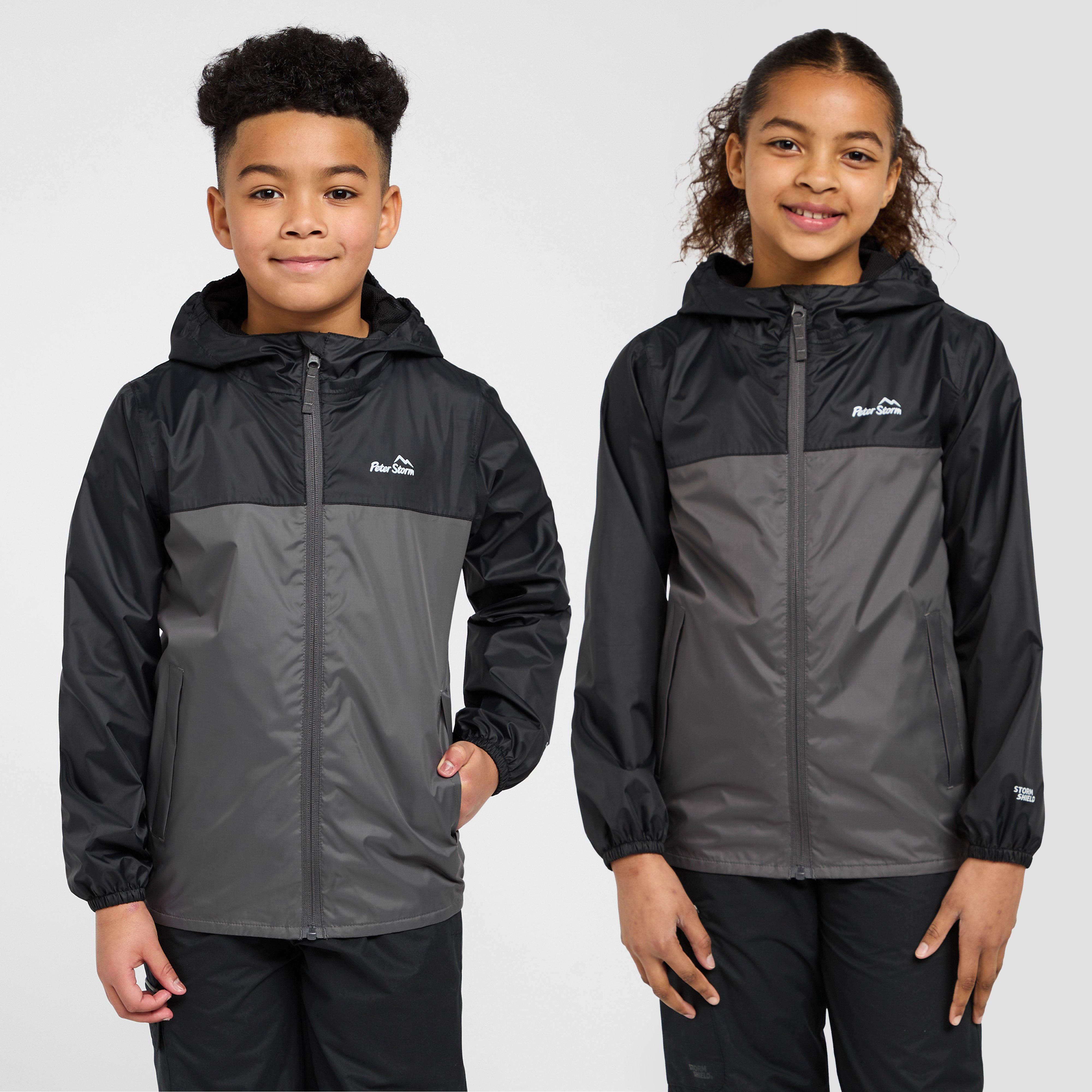 Peter Storm Kids' Cyclone Jacket, Black