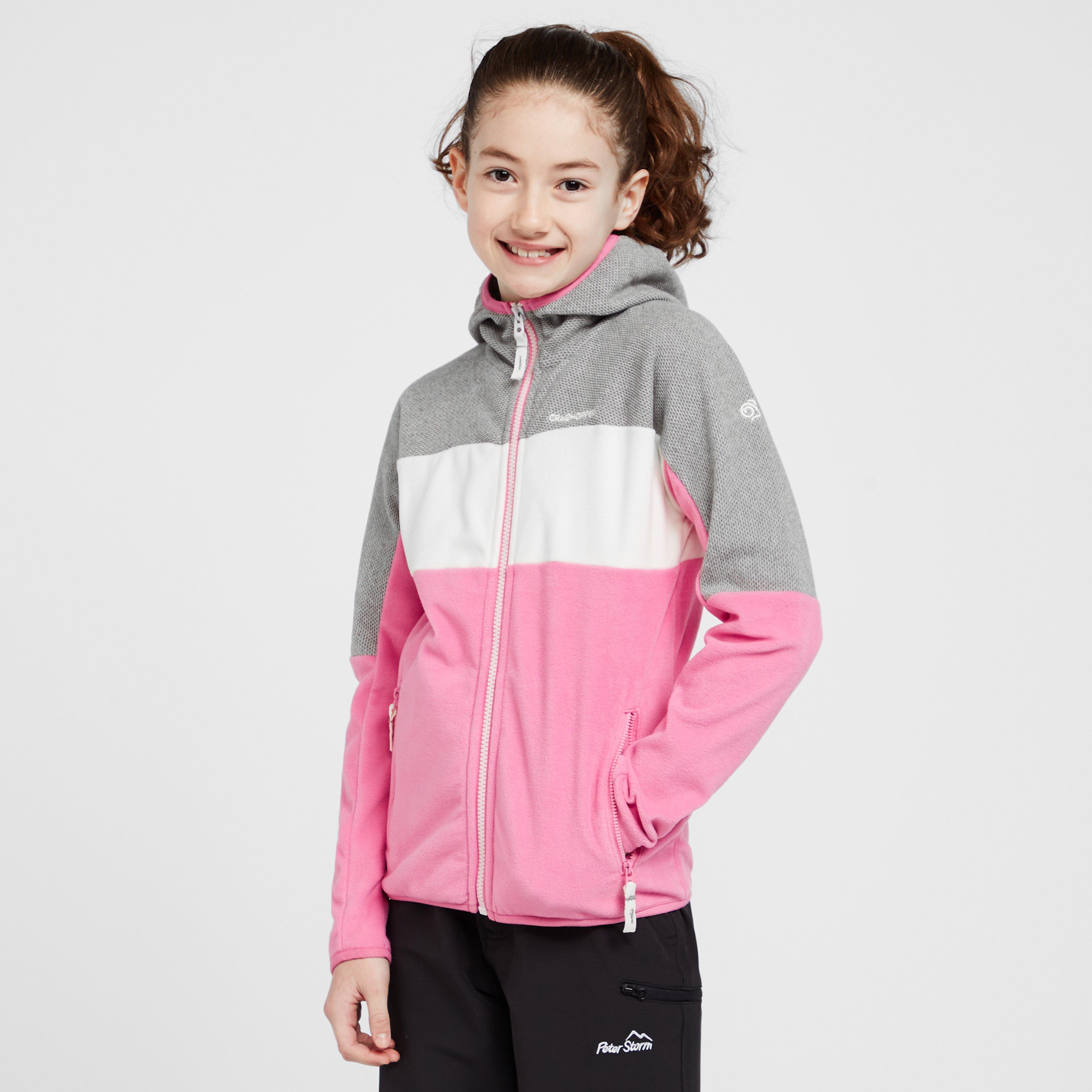 Craghoppers Kids' Linden Hooded Fleece Jacket, Orange