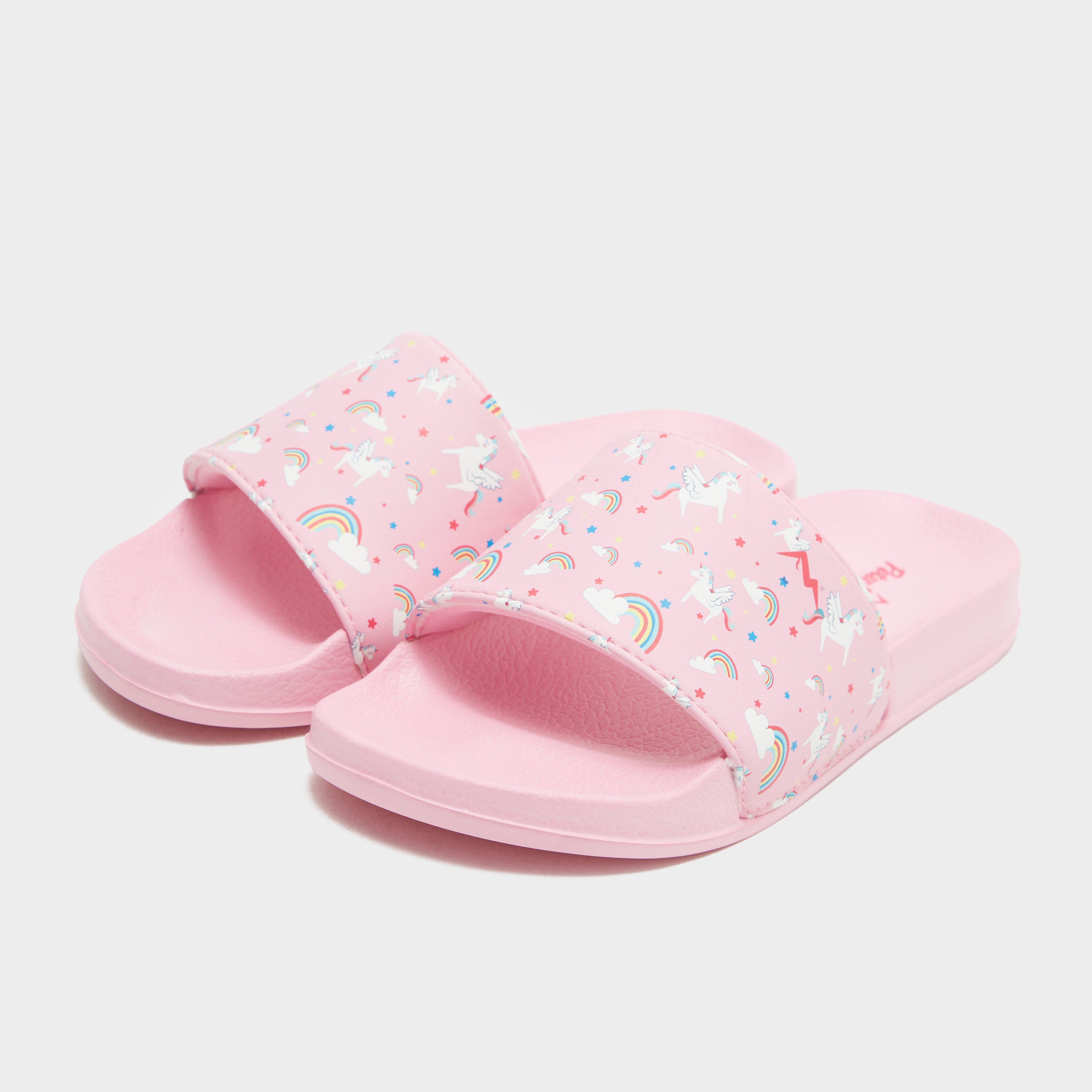 Peter Storm Kids' Unicorn Sliders, Pink