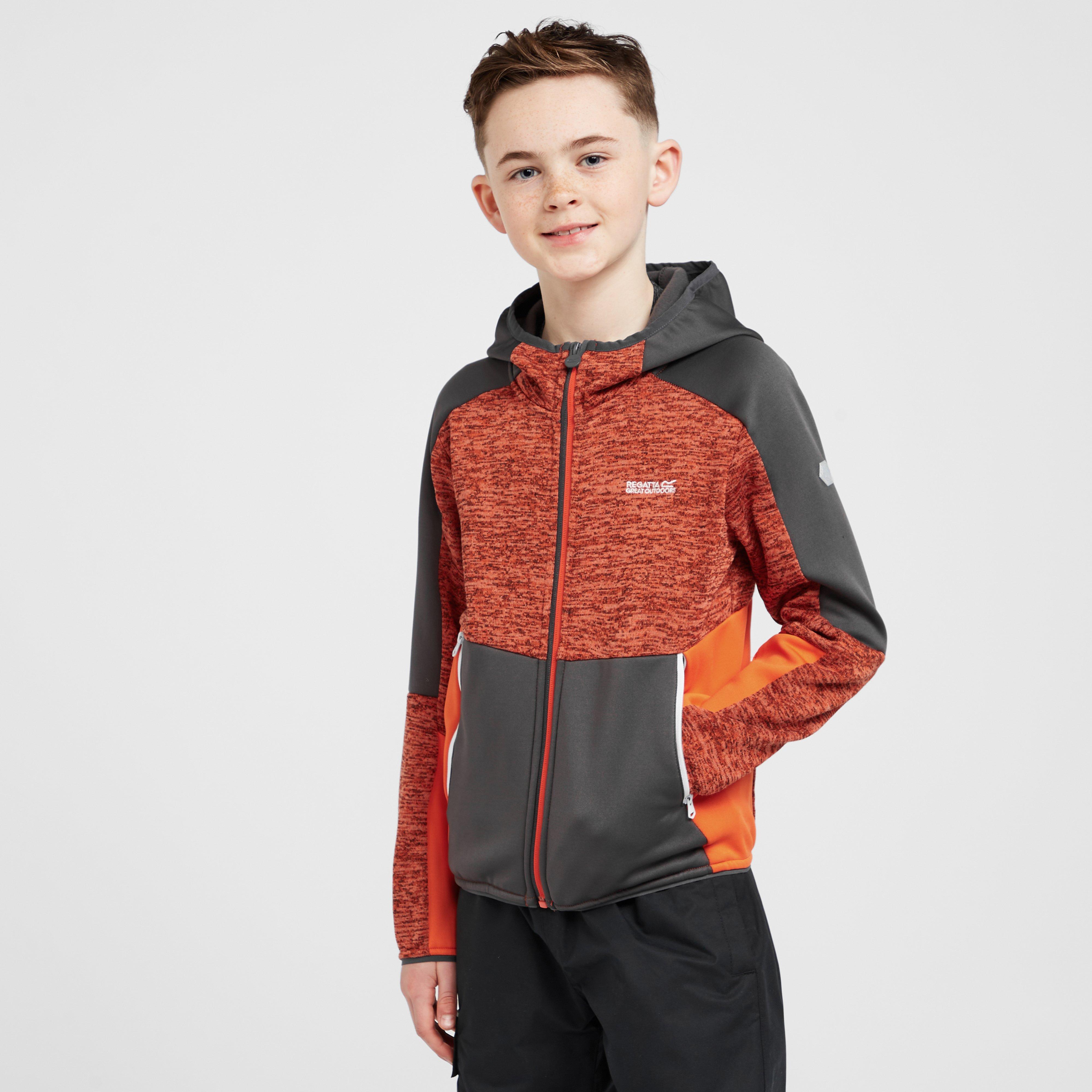 Regatta Kids' Dissolver VII Full Zip Fleece, Orange