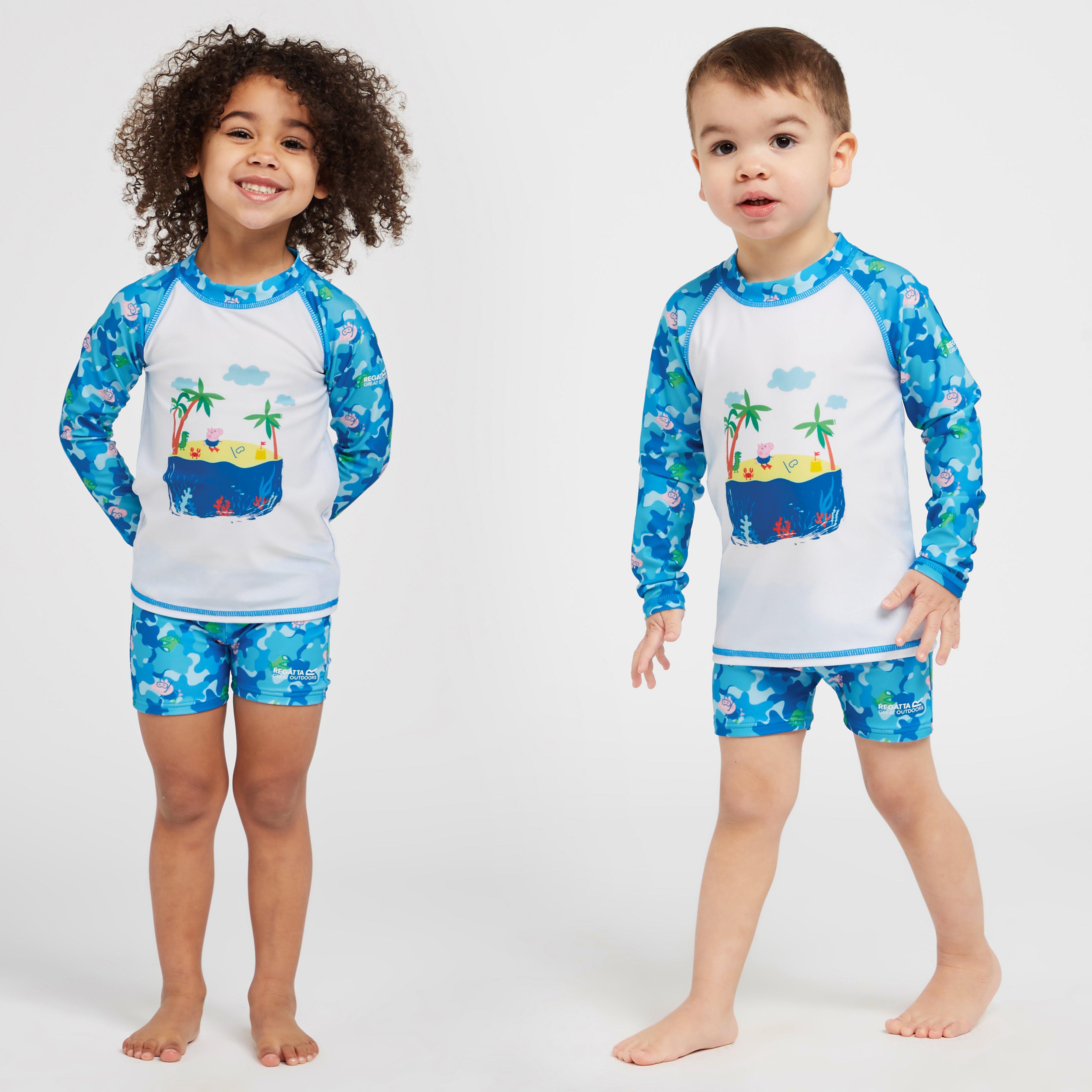 Regatta Kids' Peppa Pig Rash Suit, Blue