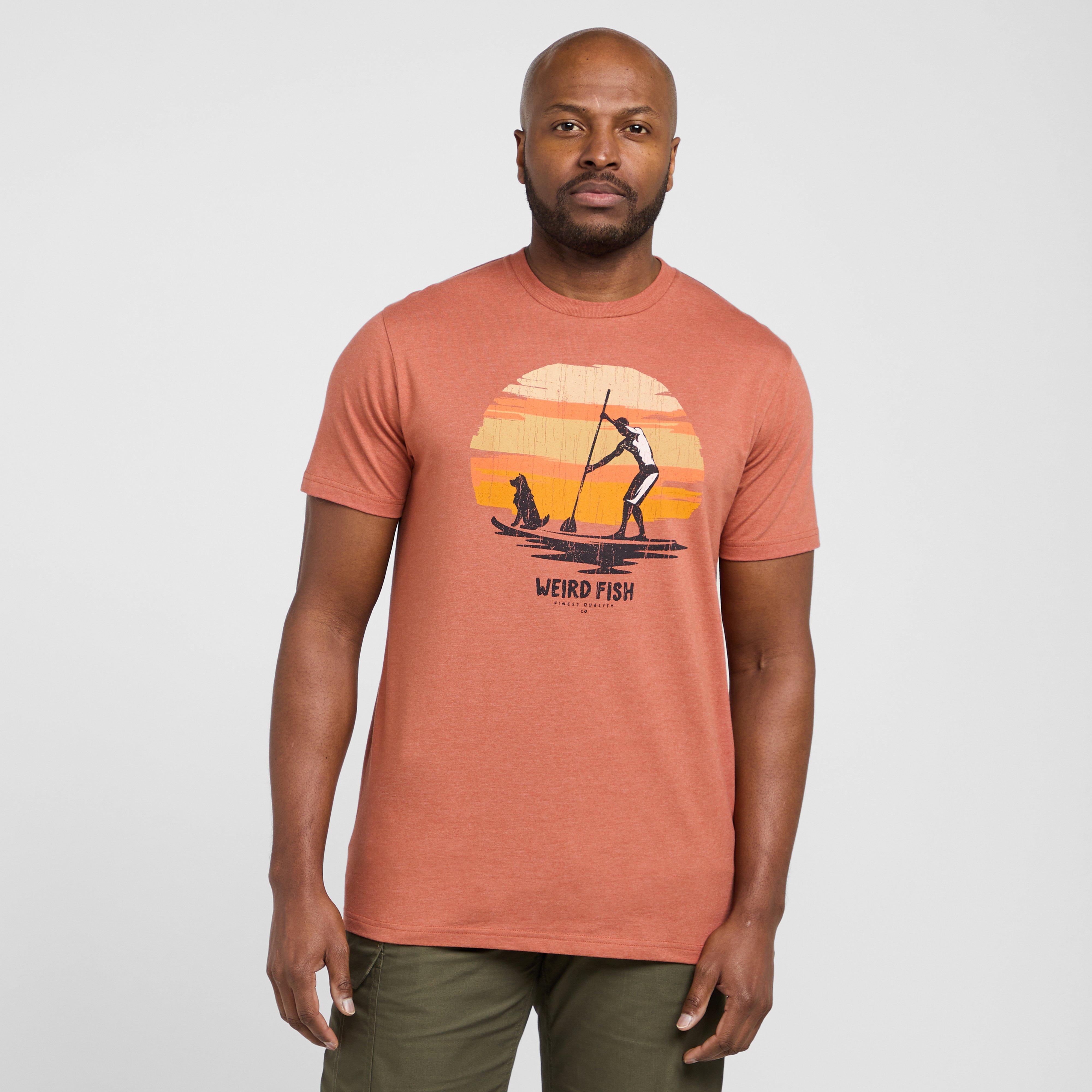 Weird Fish Men's What Sup Eco Graphic T-Shirt, Orange