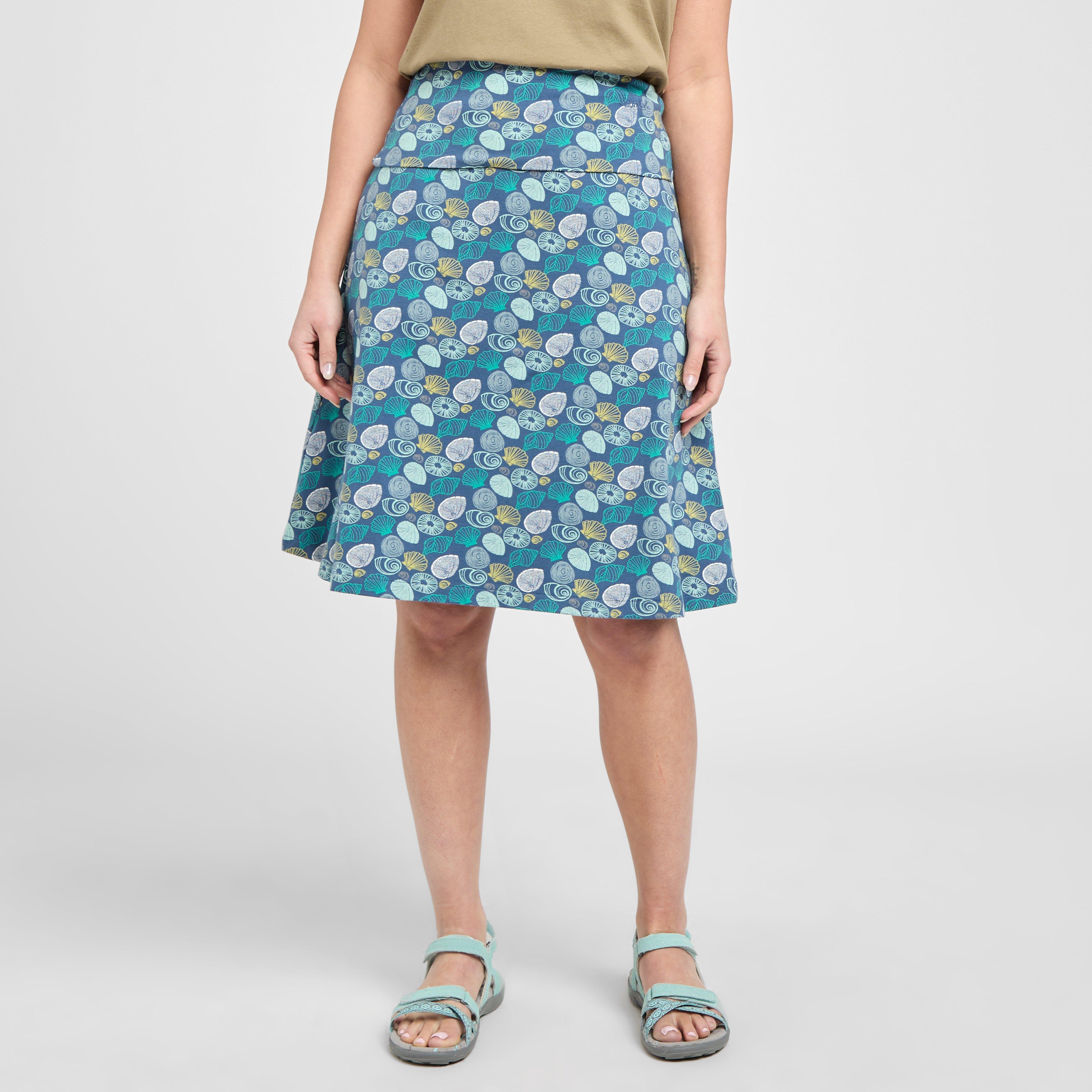 Weird Fish Women's Malmo Skirt, Blue