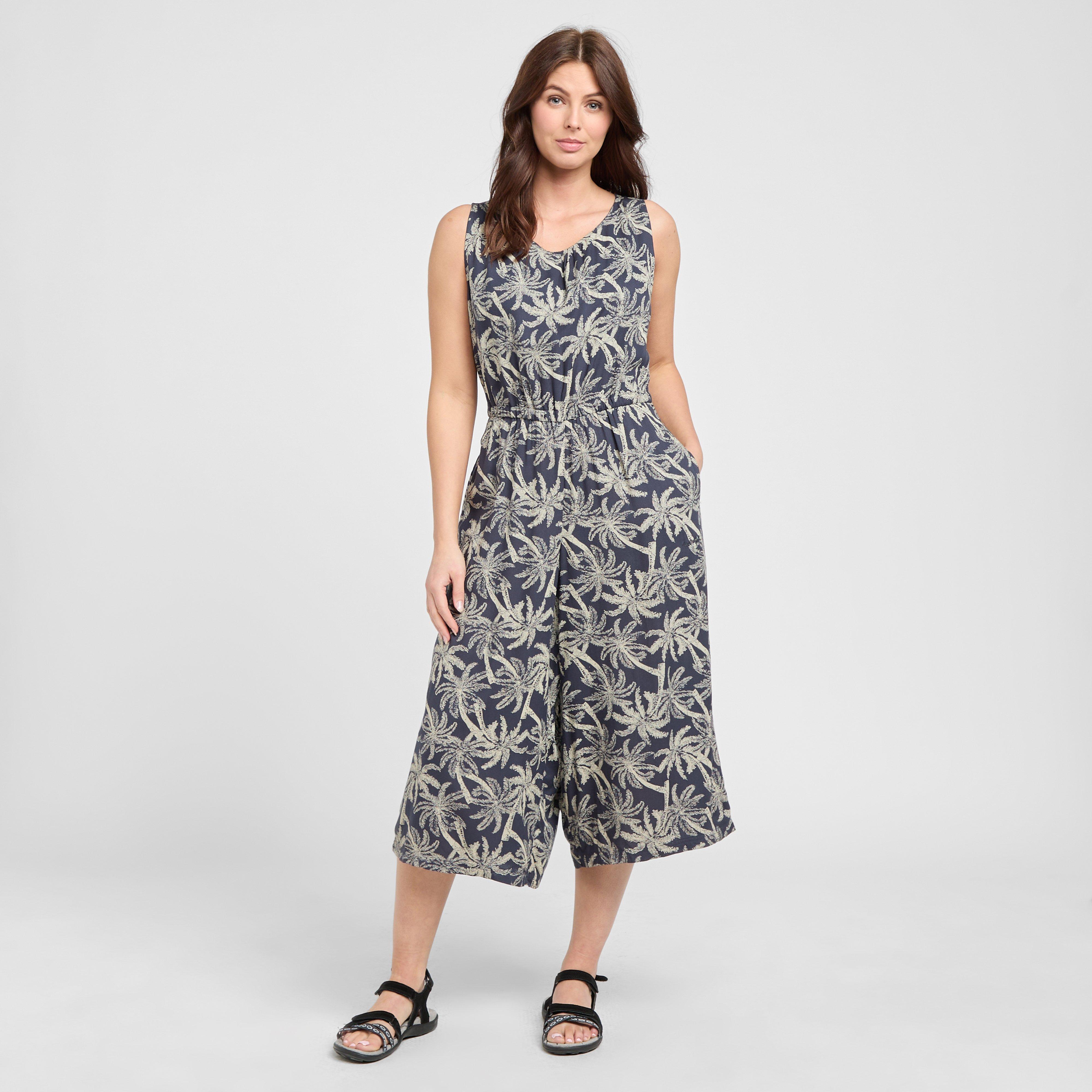 Weird Fish Women's Nalani Lenzing EcoVero Jumpsuit, Navy