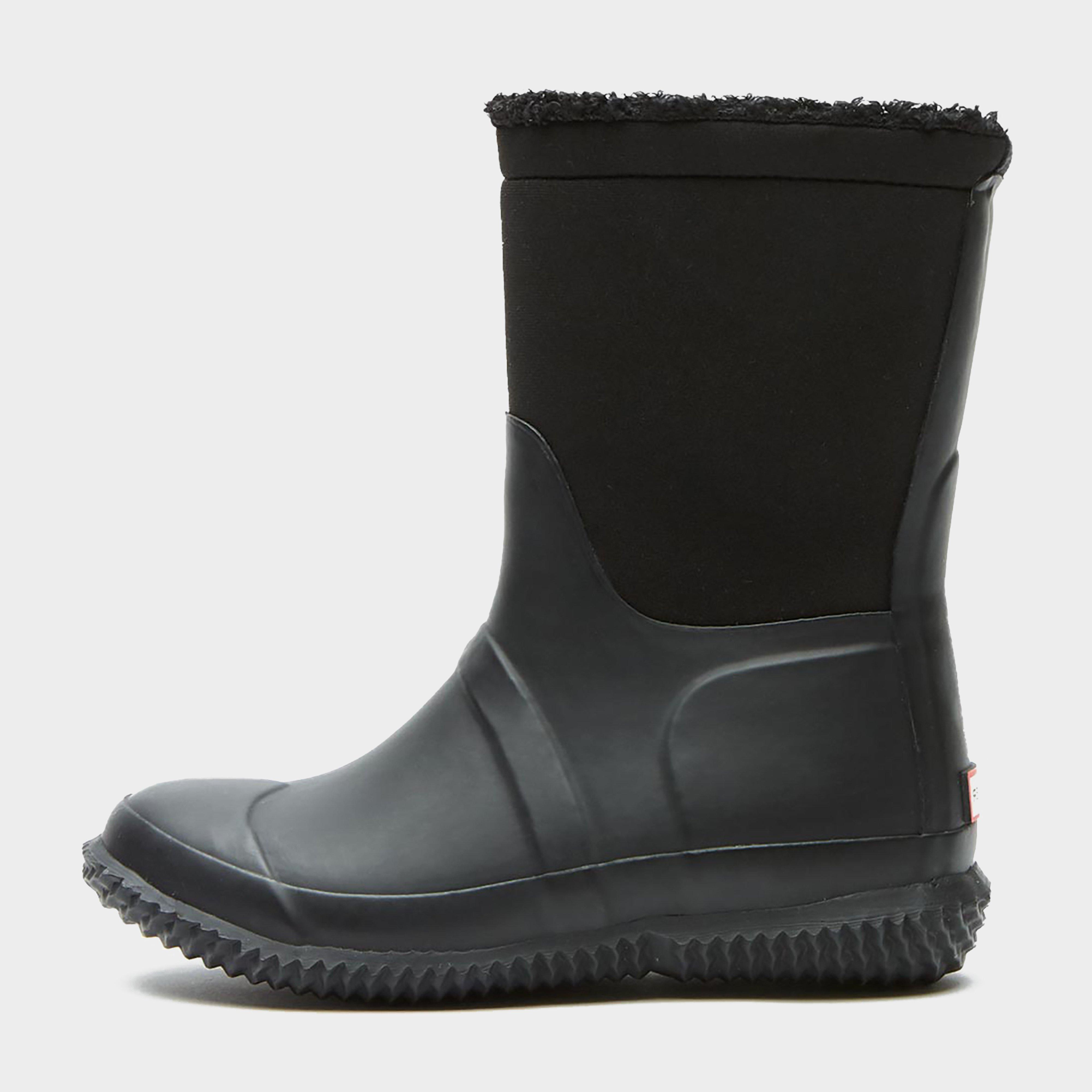 Hunter Girls Kids' Insulated Wellington Boots - Black Size 6