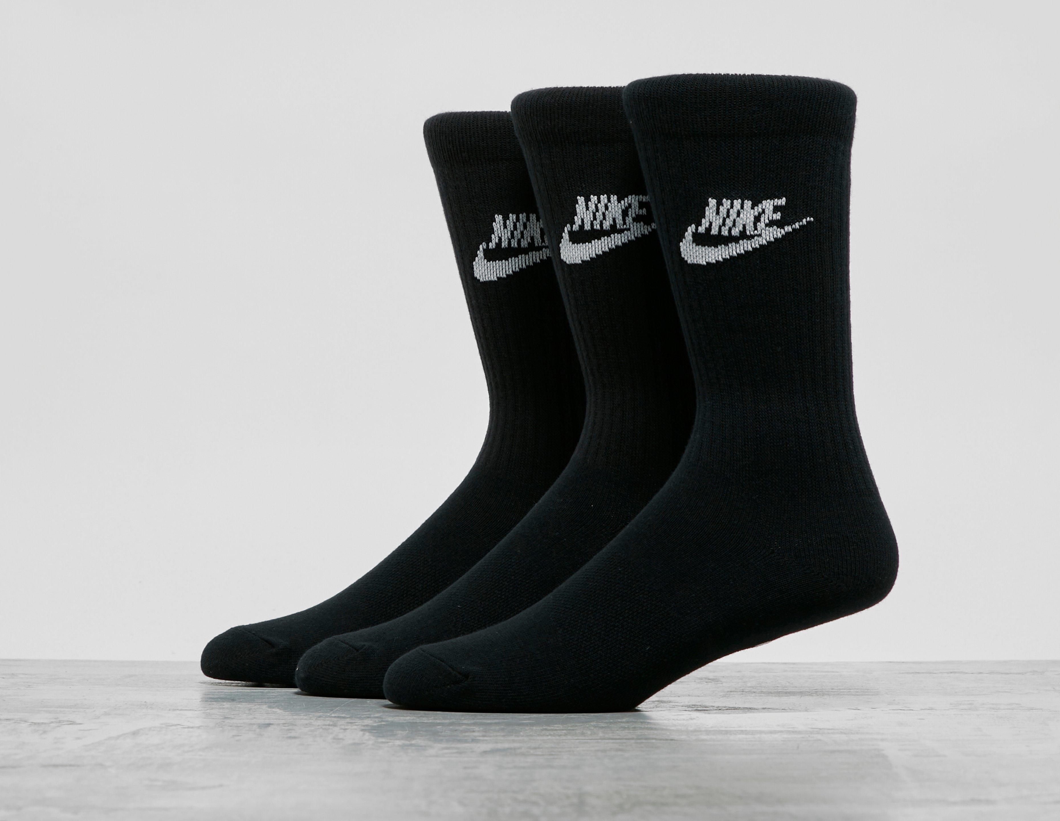 Nike Sportswear Essential Socks (3 Pack) - Zwart, Zwart