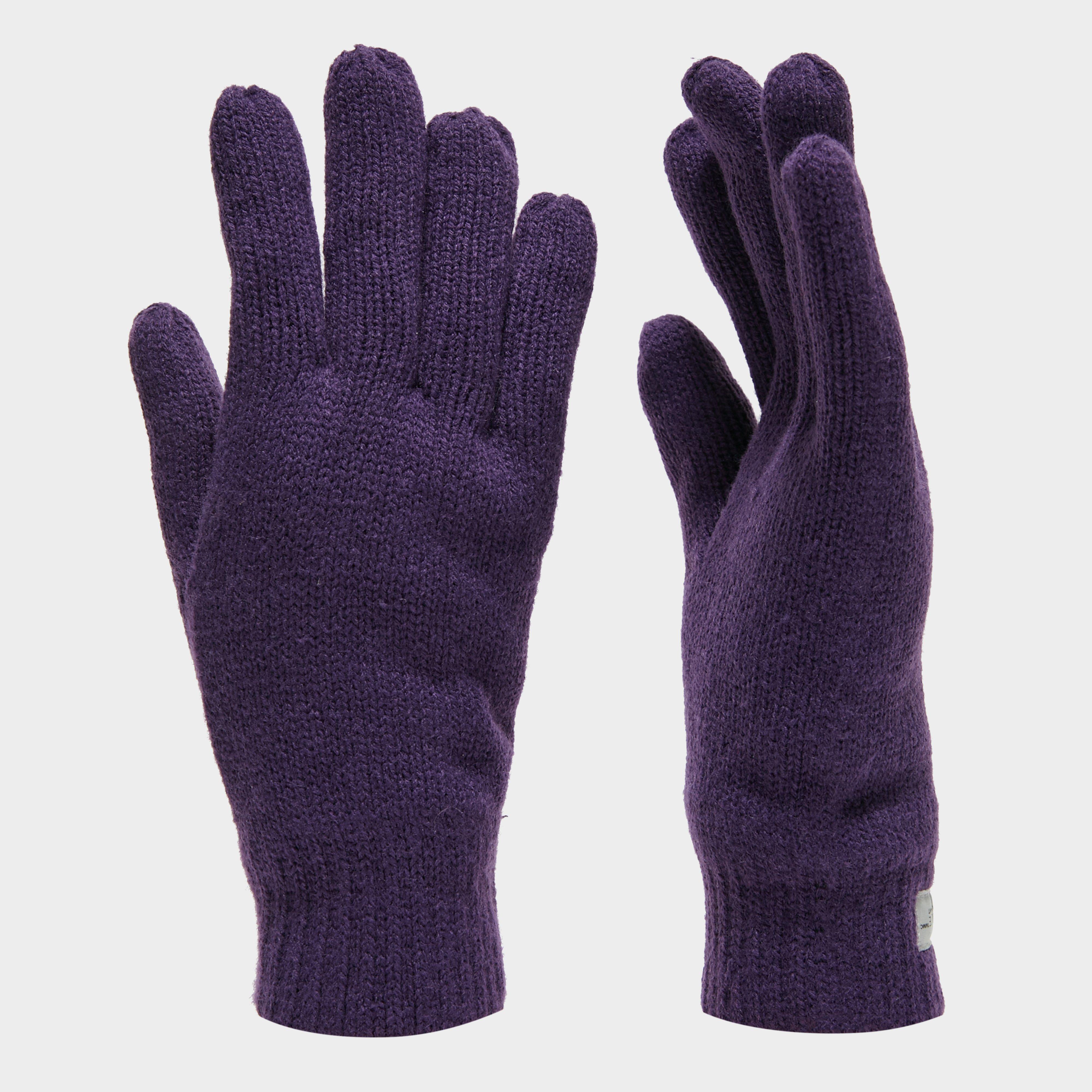 Image of Peter Storm Thinsulate Knit Fleece Gloves, Purple/PUP