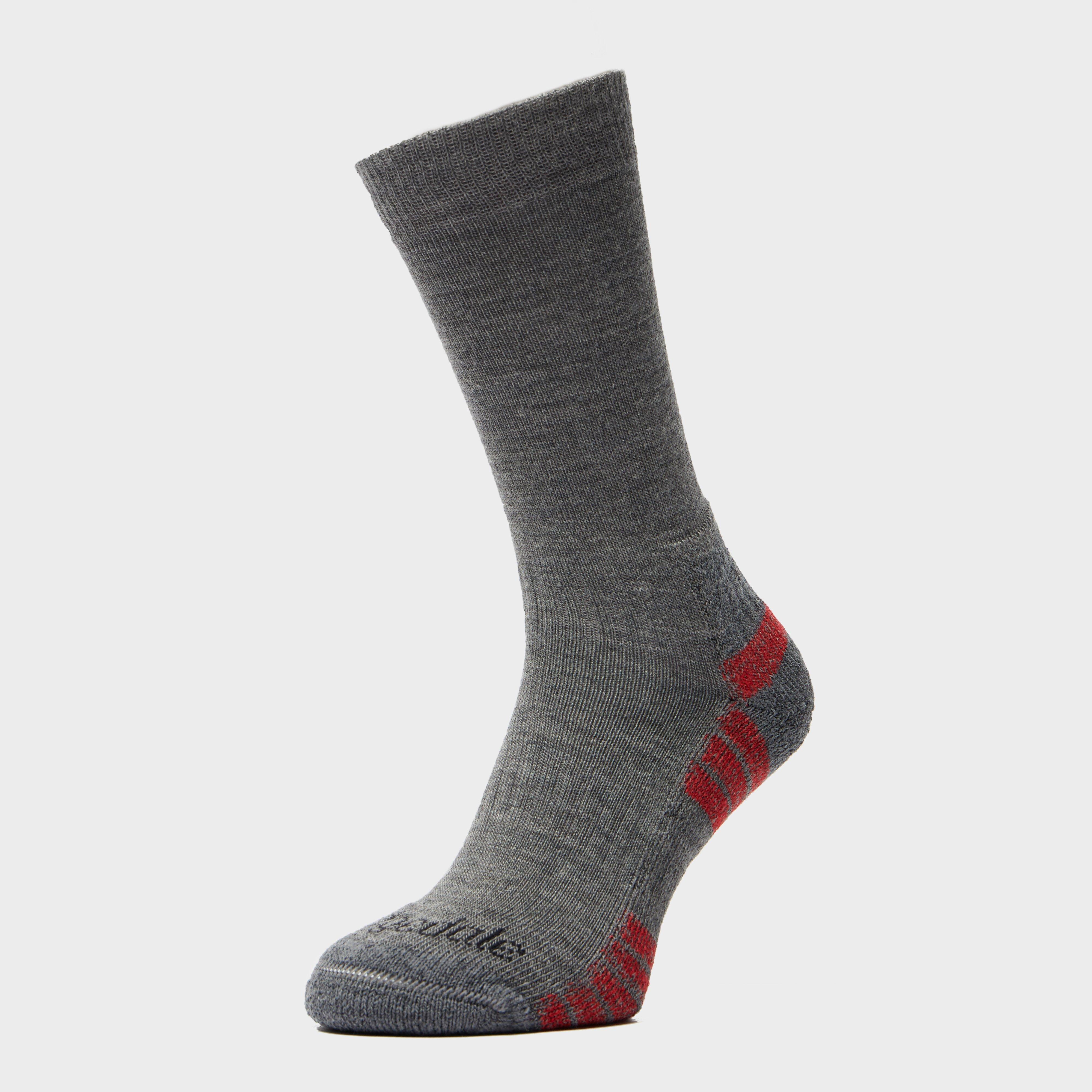 Image of Bridgedale Men's Hike Lightweight Boot Sock, Dark Grey/Dark Grey