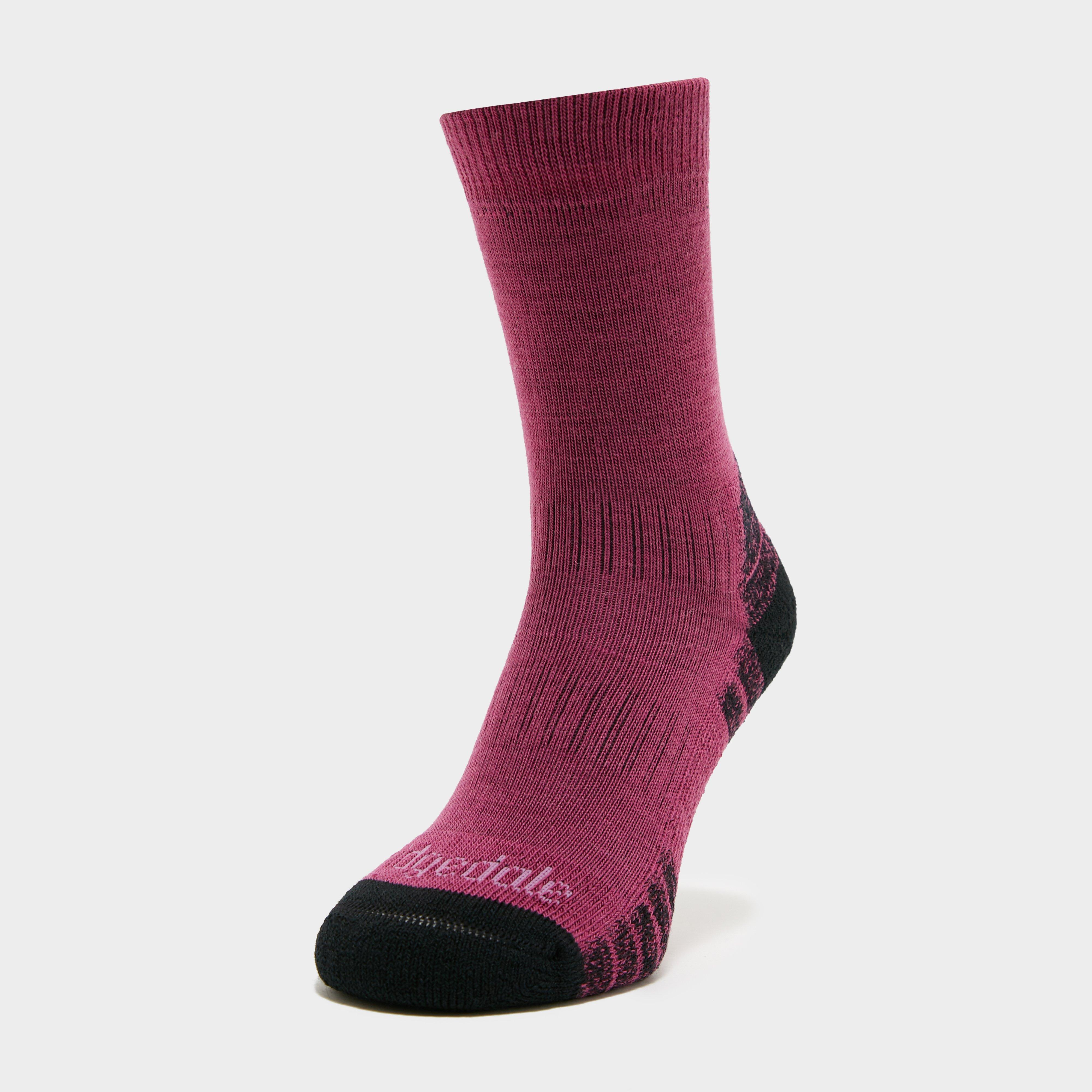 Bridgedale Women's HIKE Lightweight Merino Performance Socks, Pink