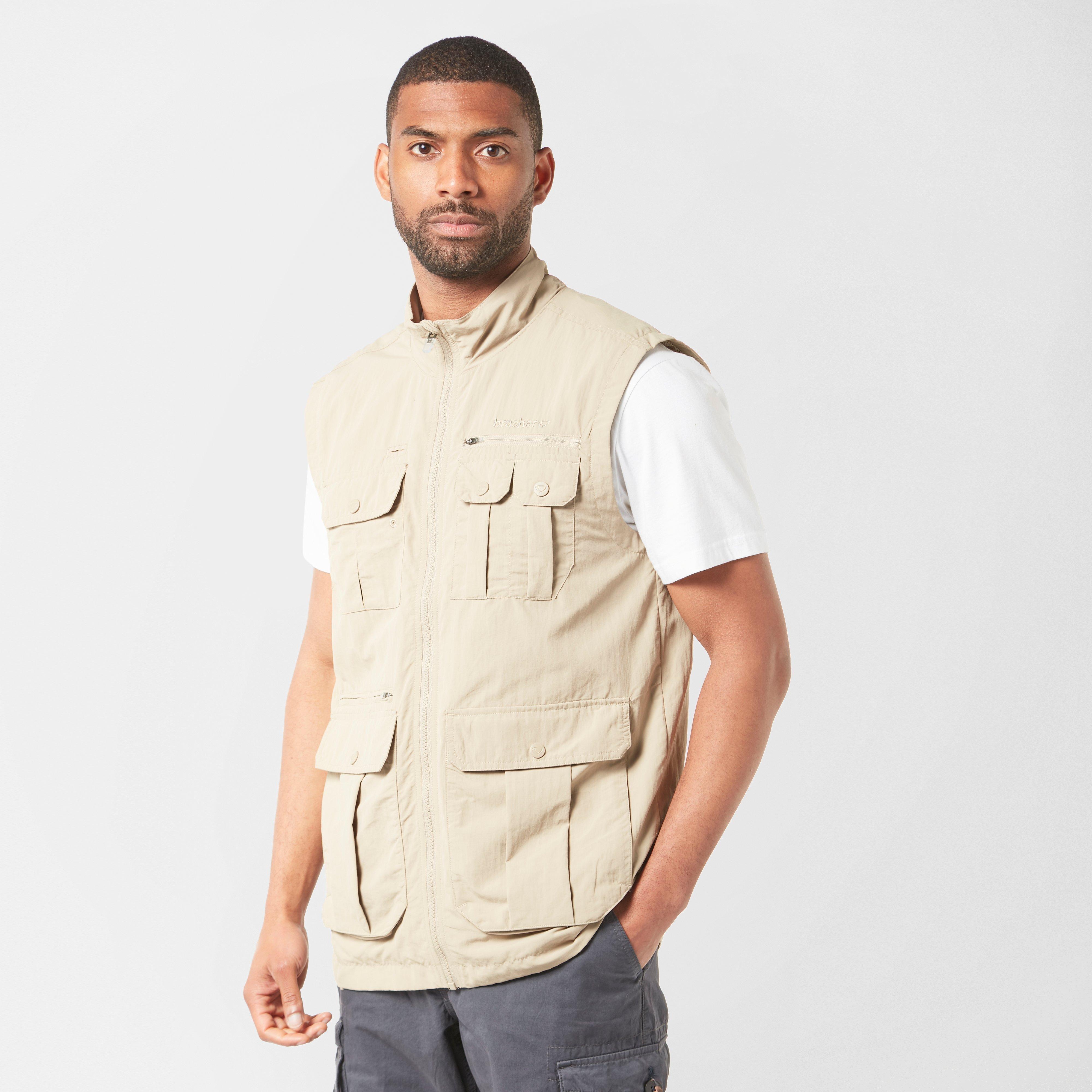 Image of Brasher Men's Travel Gilet, Beige/Beige