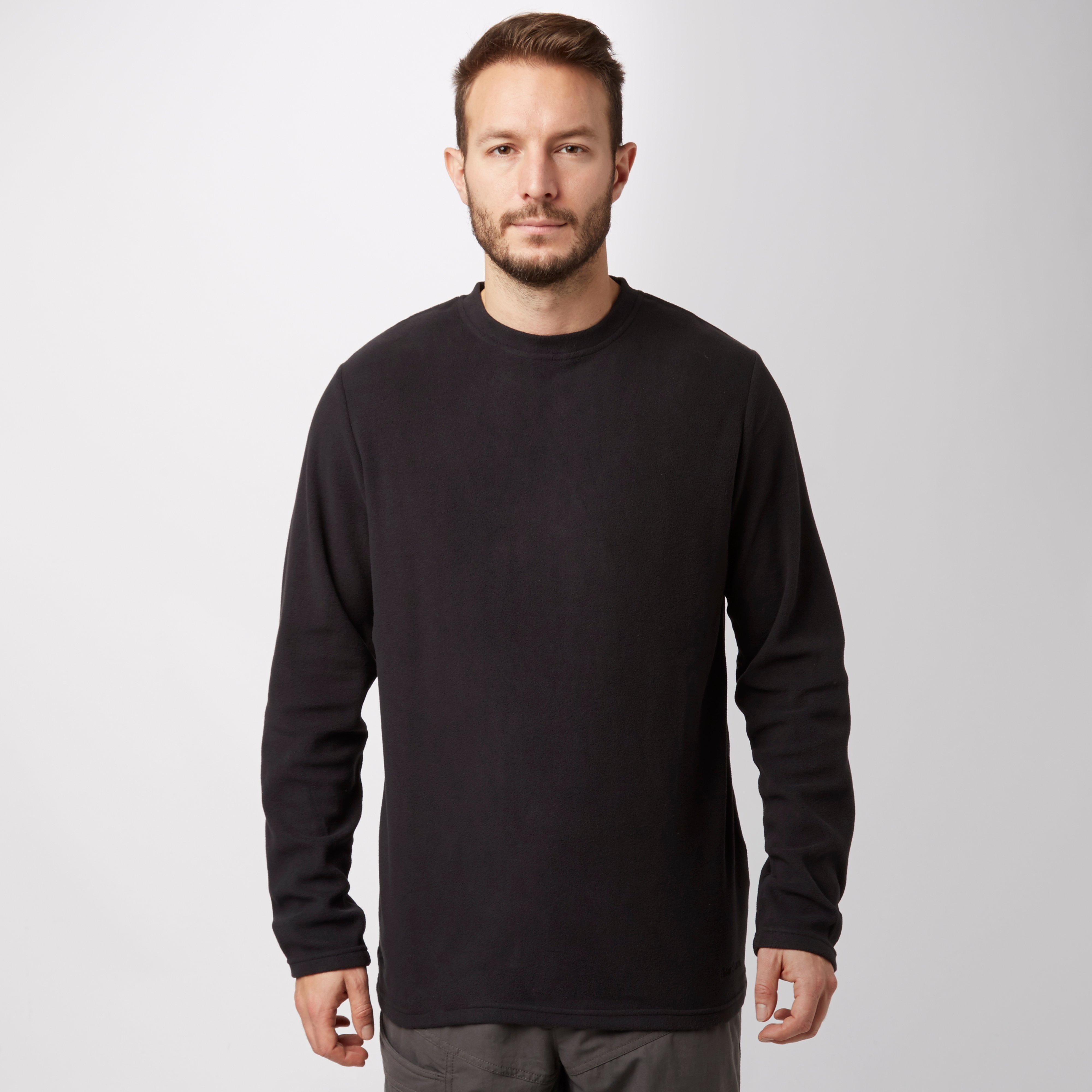 Image of Peter Storm Men's Ullswater Crew Neck Fleece, Black/Black