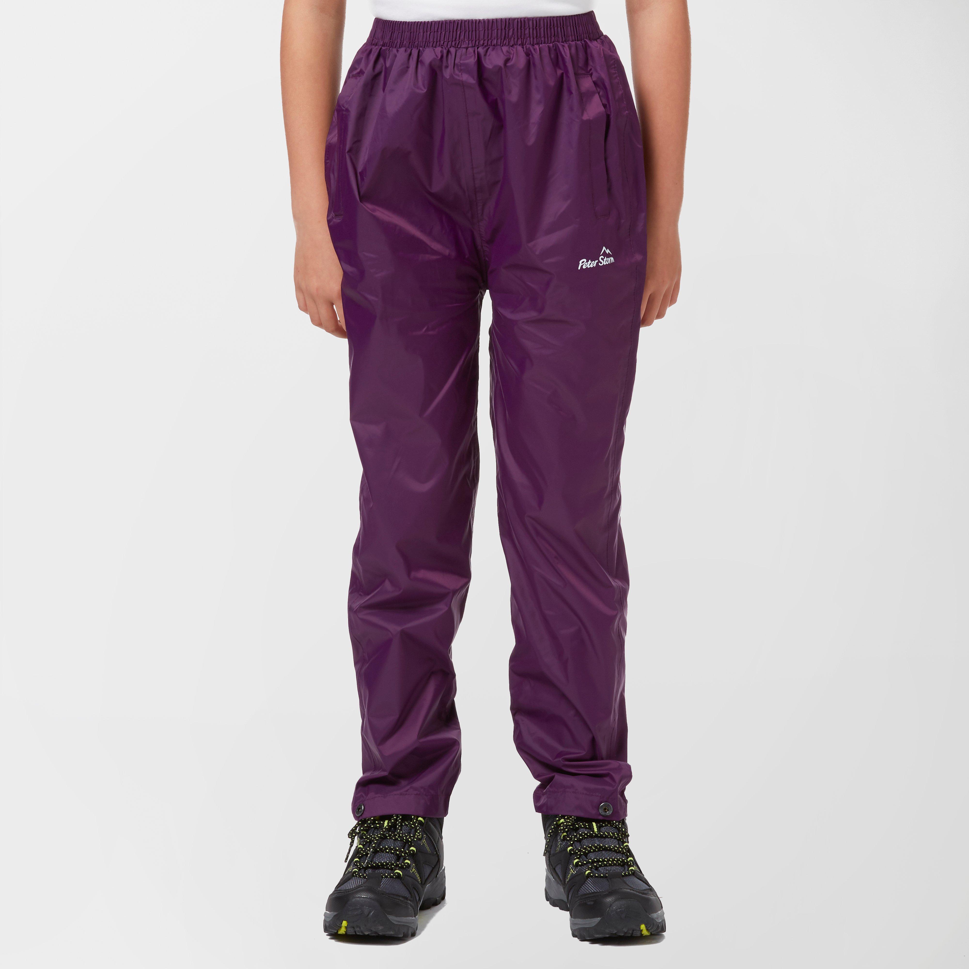 Image of Peter Storm Kid's Packable Pants, Purple/PUP