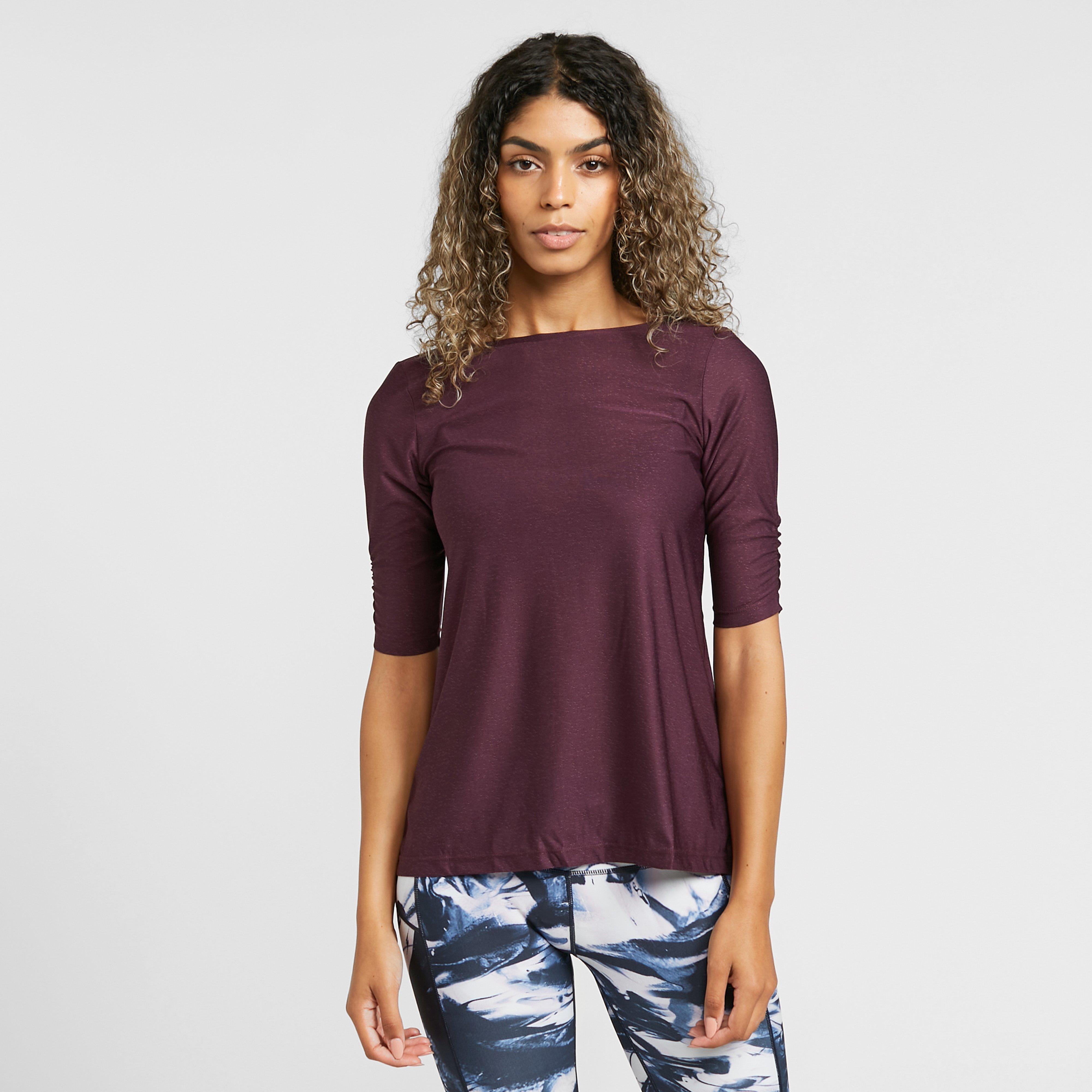 Image of North Ridge Women's Sanctuary Half Sleeve Top, Purple/PNK