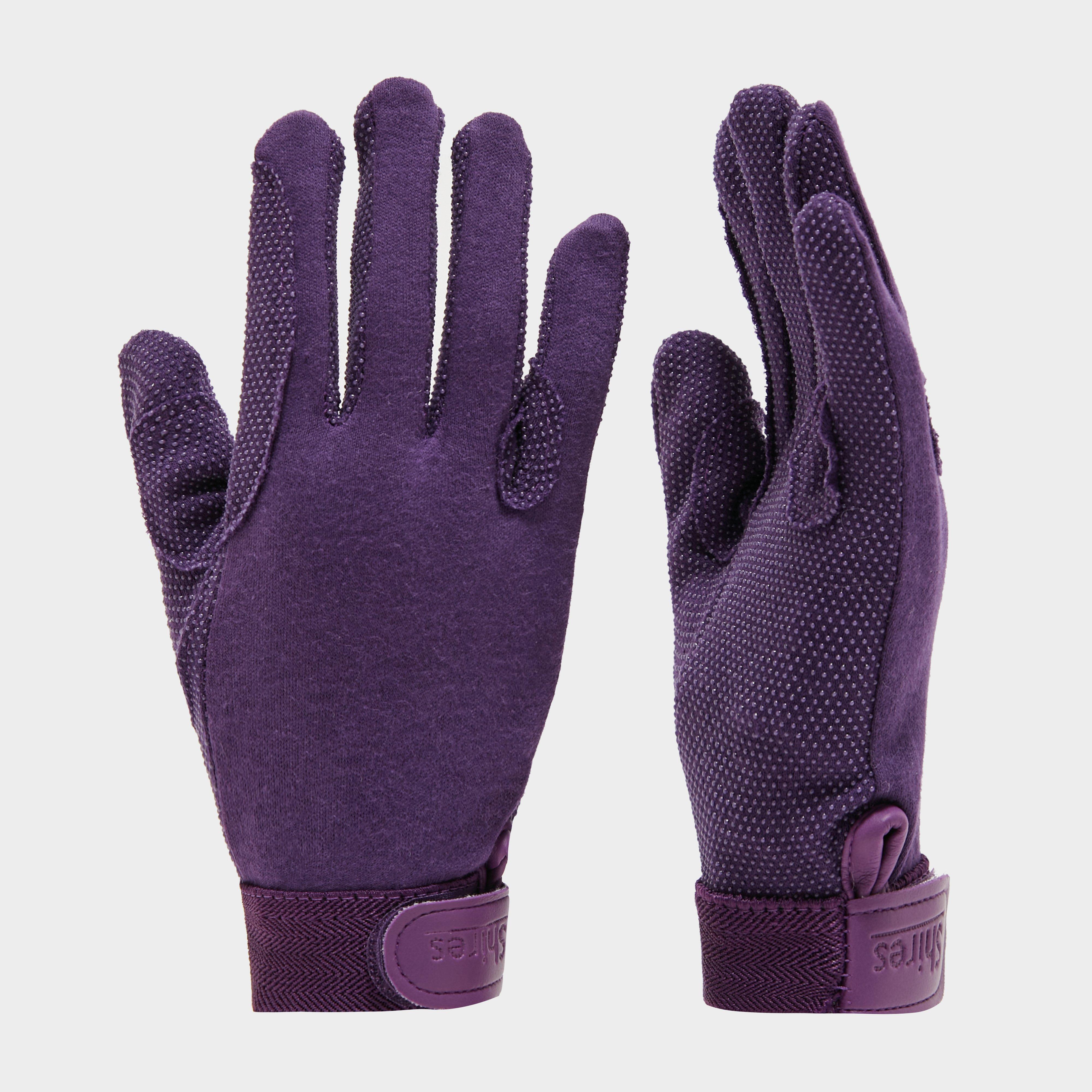 Image of Shires Kids' Newbury Gloves, PURPLE/GLOVES