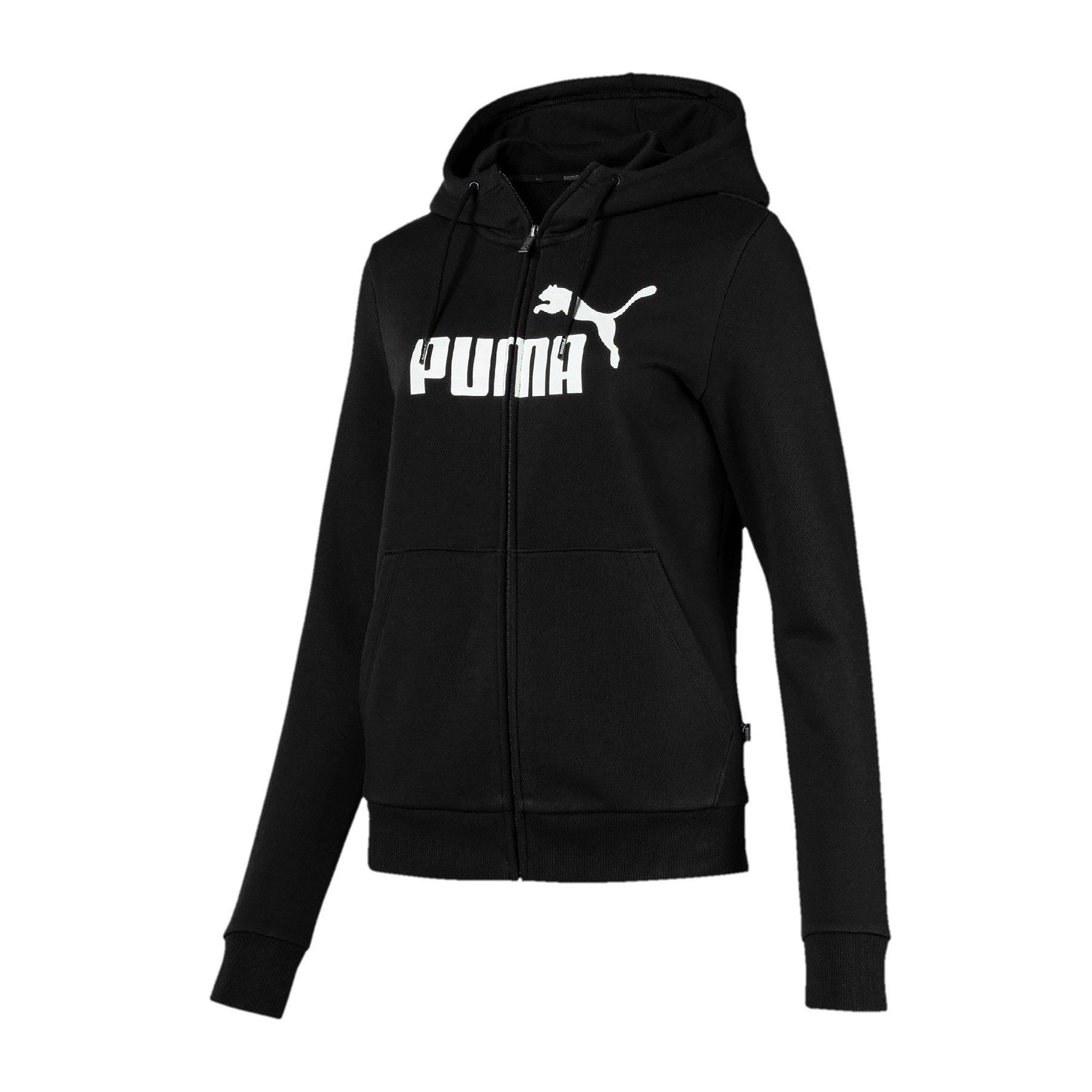 Image of Puma Women's Ess. No. 1 Hoody, BLACK/FL