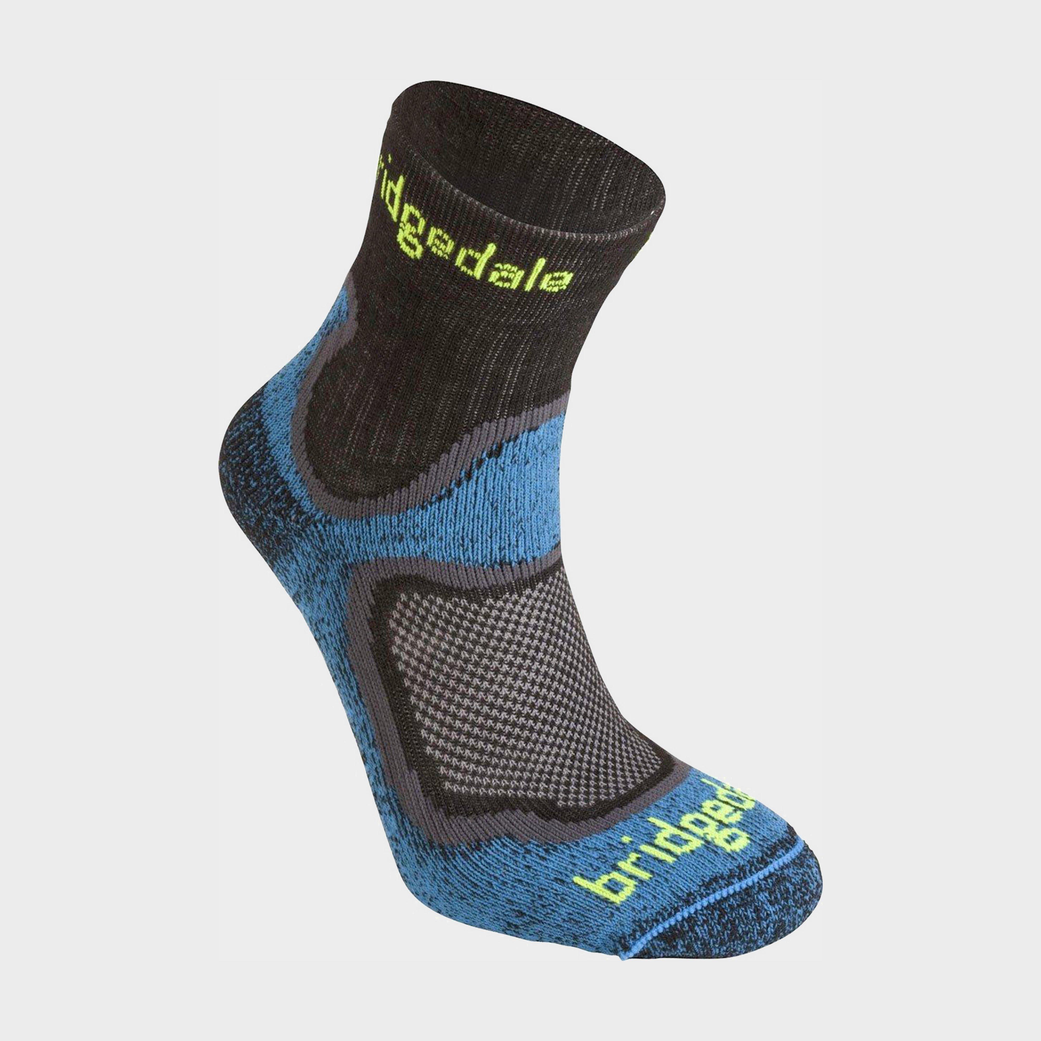 Image of Bridgedale Men's Trail Sport Lightweight Qw-ik Merino Cool, BLUE/T