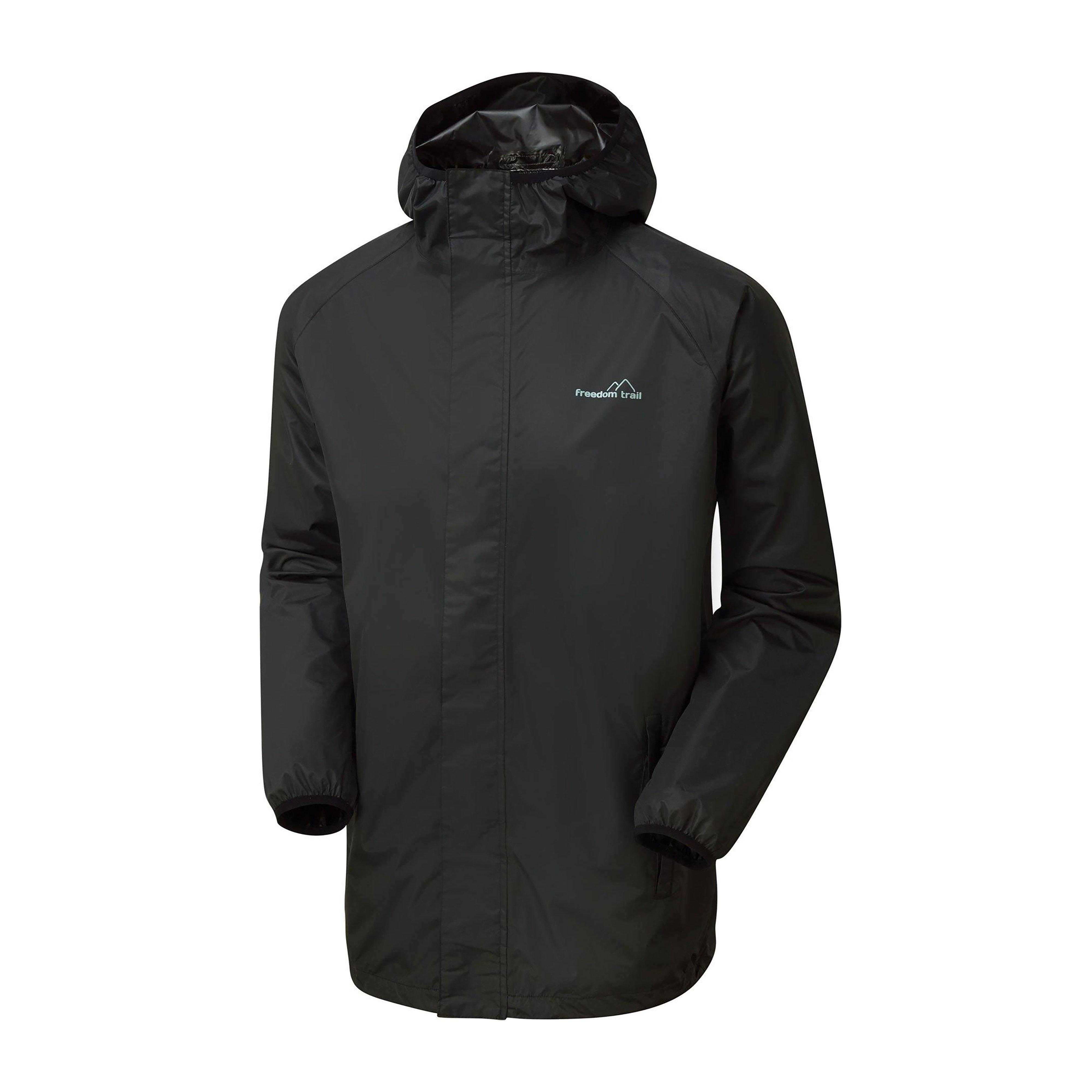Image of FREEDOMTRAIL Men's Stowaway Waterproof Jacket, BLACK/JACKET