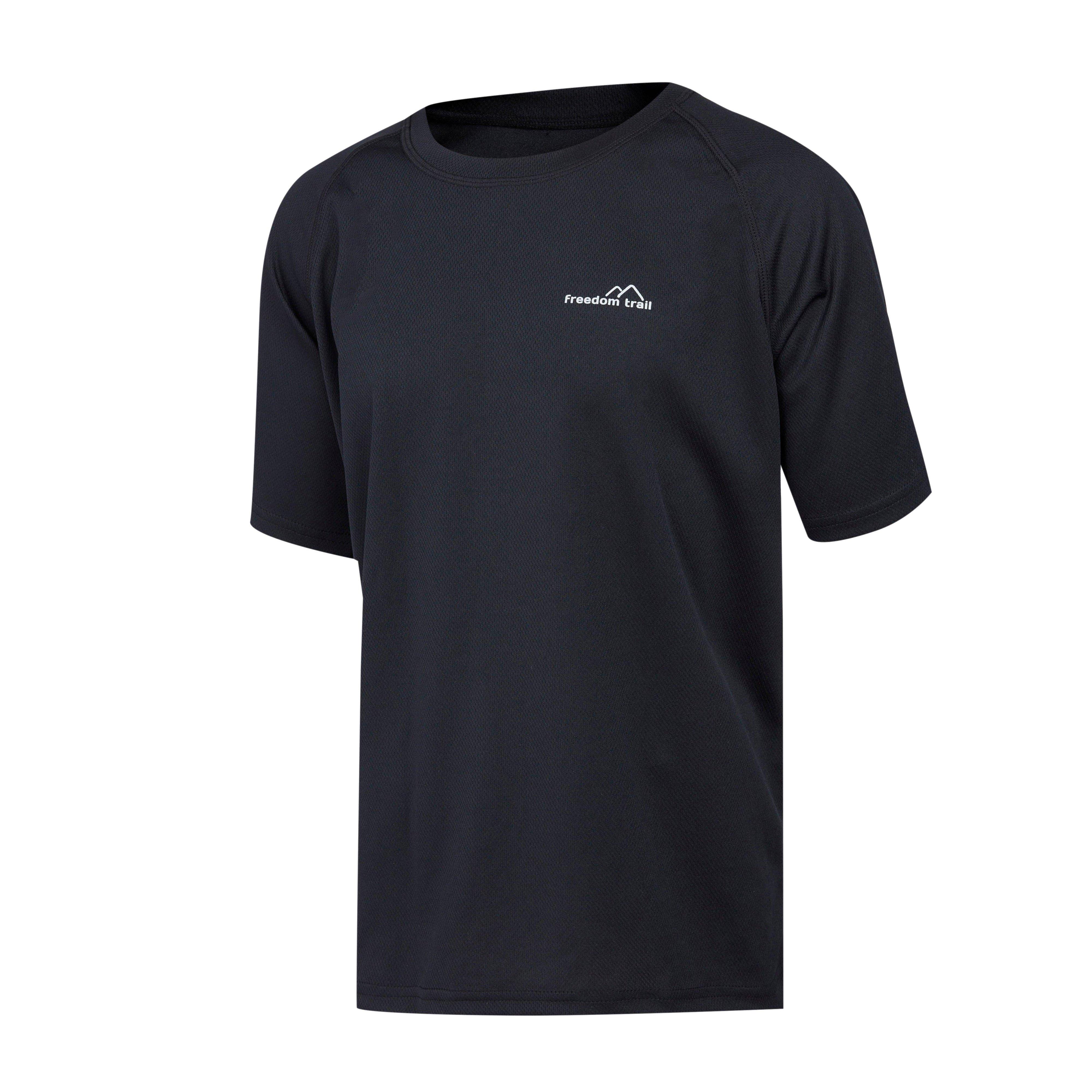 Image of FREEDOMTRAIL Kids' Essential Tech Tee, BLACK/KIDS