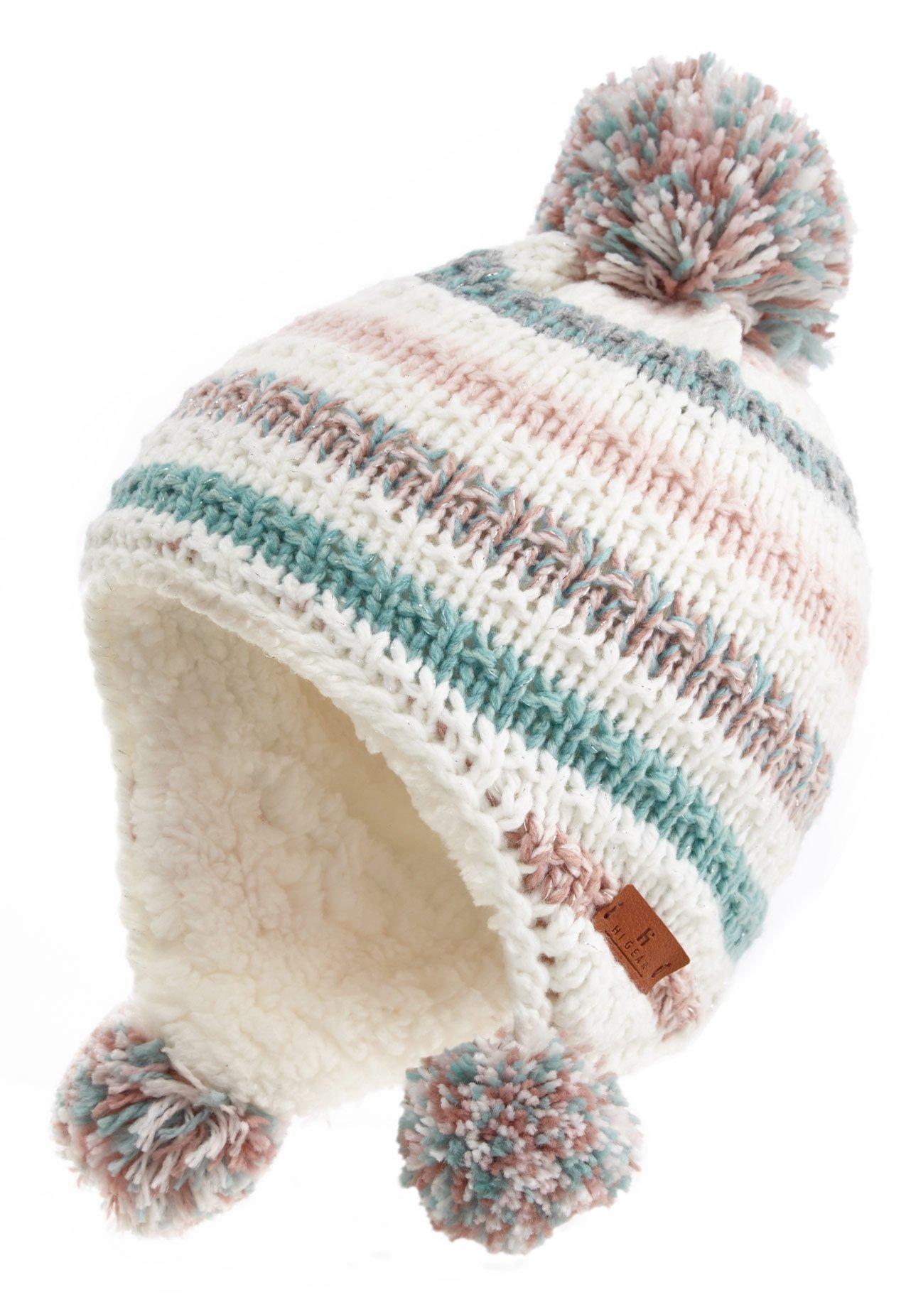 Image of HI-GEAR Kids' Fur Lined Pom Pom Hat, MULTI/HAT