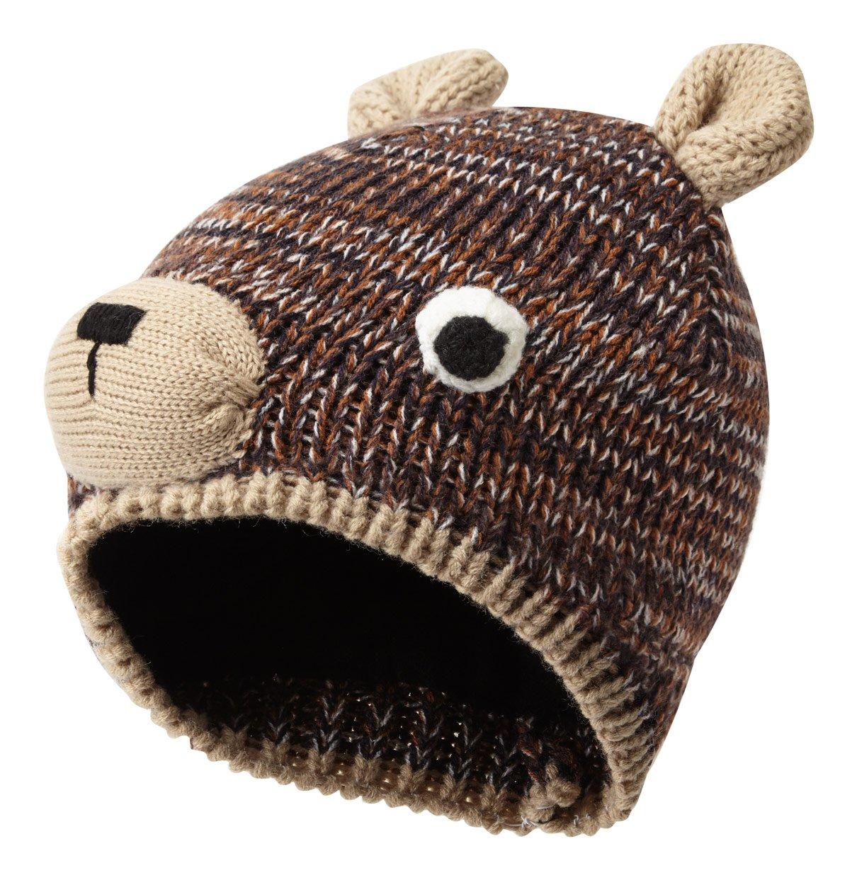 Image of HI-GEAR Kids' Burtie the Bear Hat, BROWN/HAT