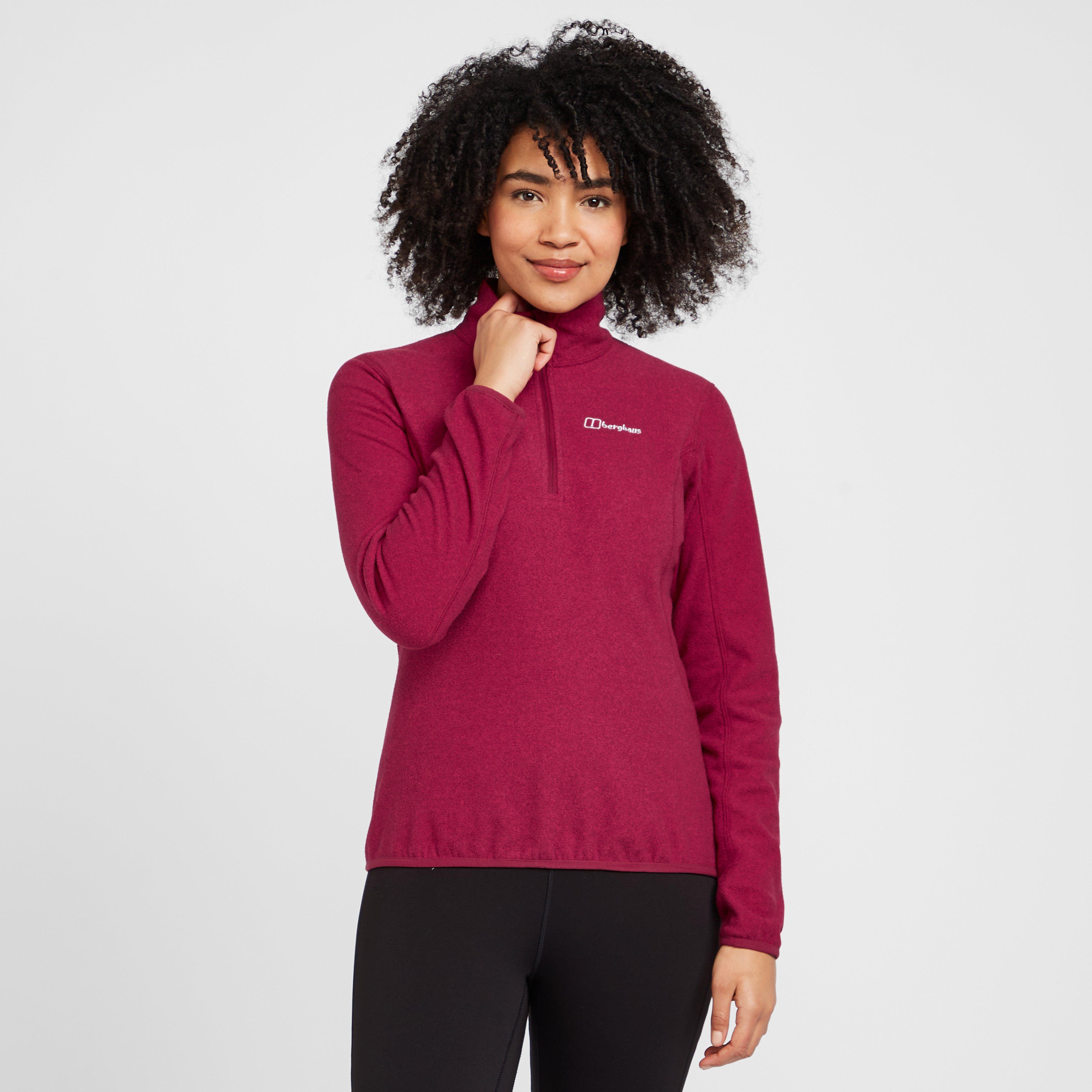 Image of Berghaus Women's Hendra HZ Fleece, RED/WMNS