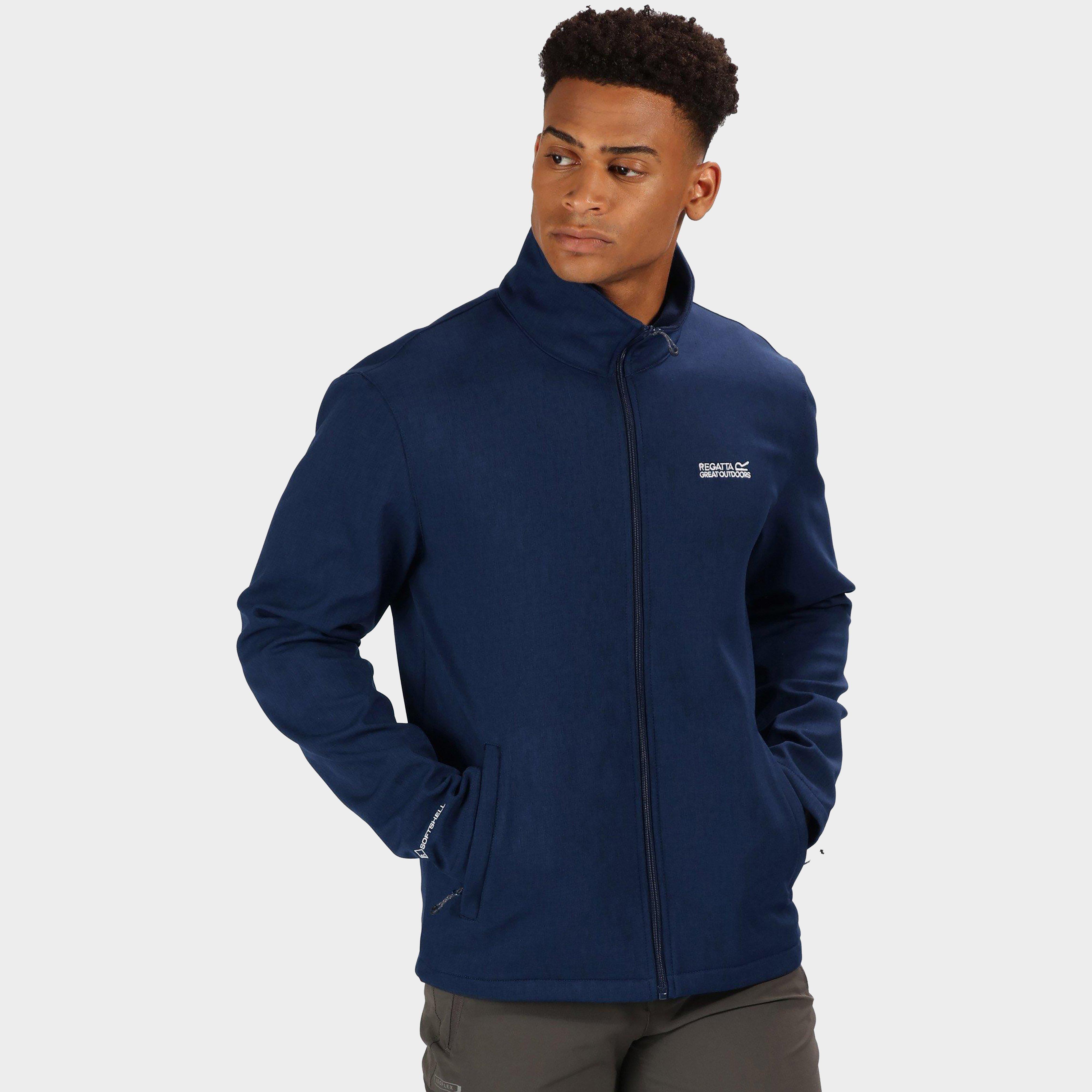 Image of Regatta Men's Carby Softshell Jacket, Navy/JACKET