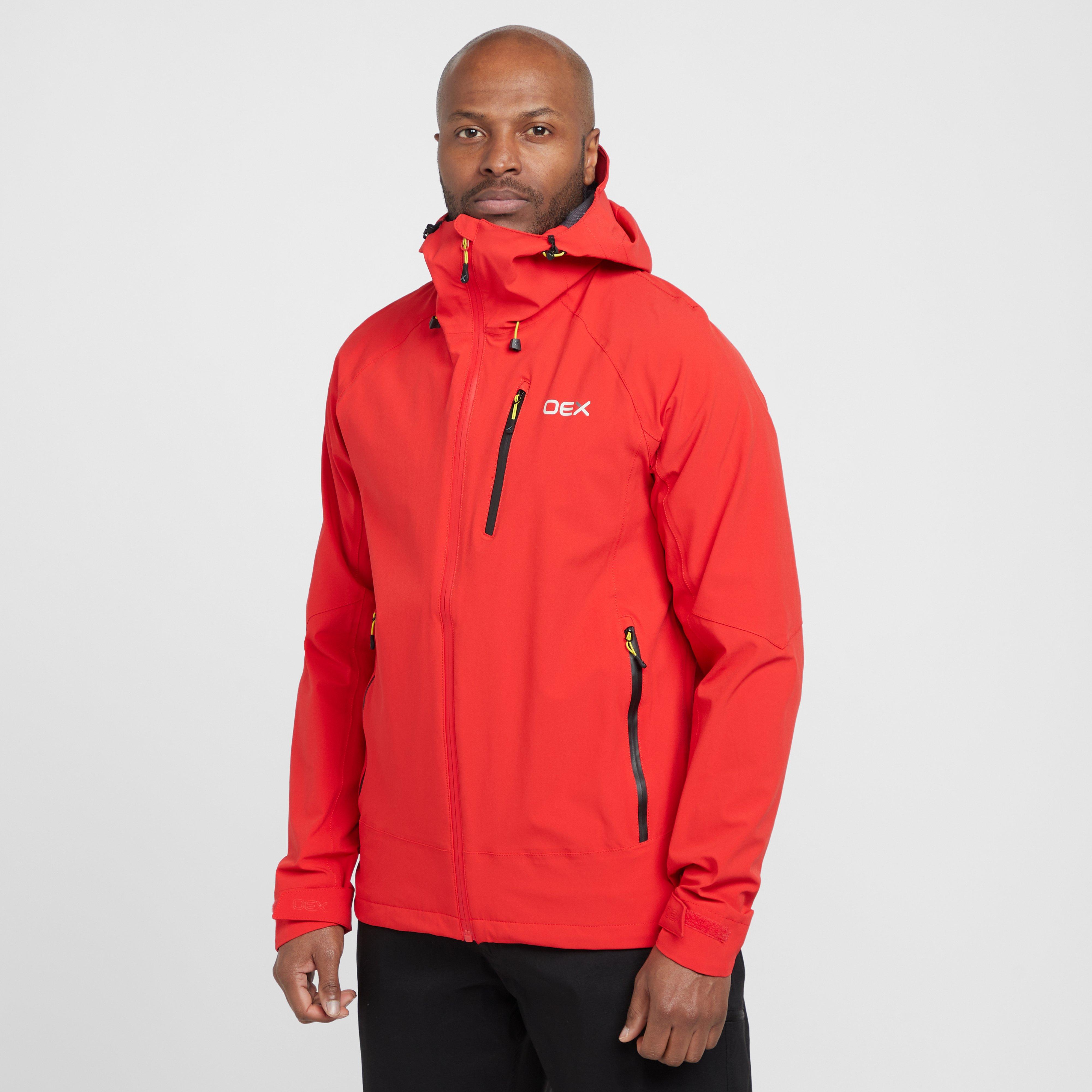 OEX Men's Aonach Waterproof Jacket, Red