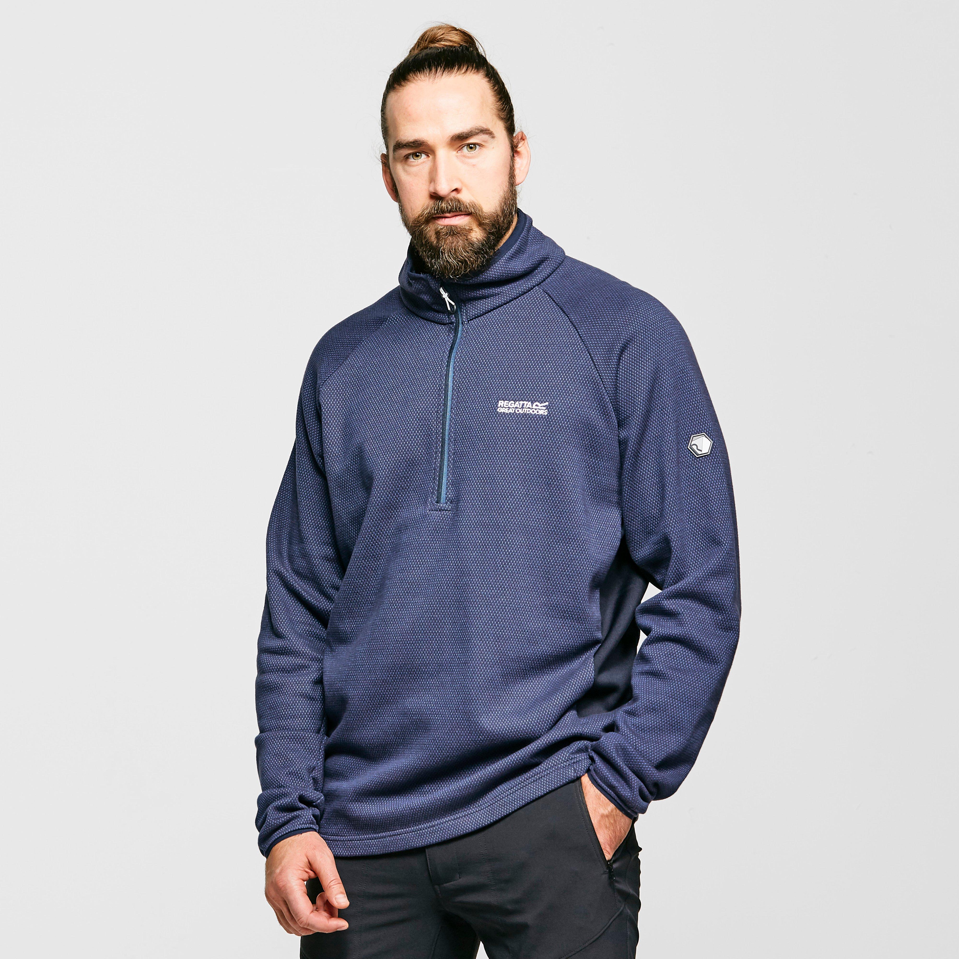 Image of Regatta Men's Highton Half Zip Fleece, Navy/NVY
