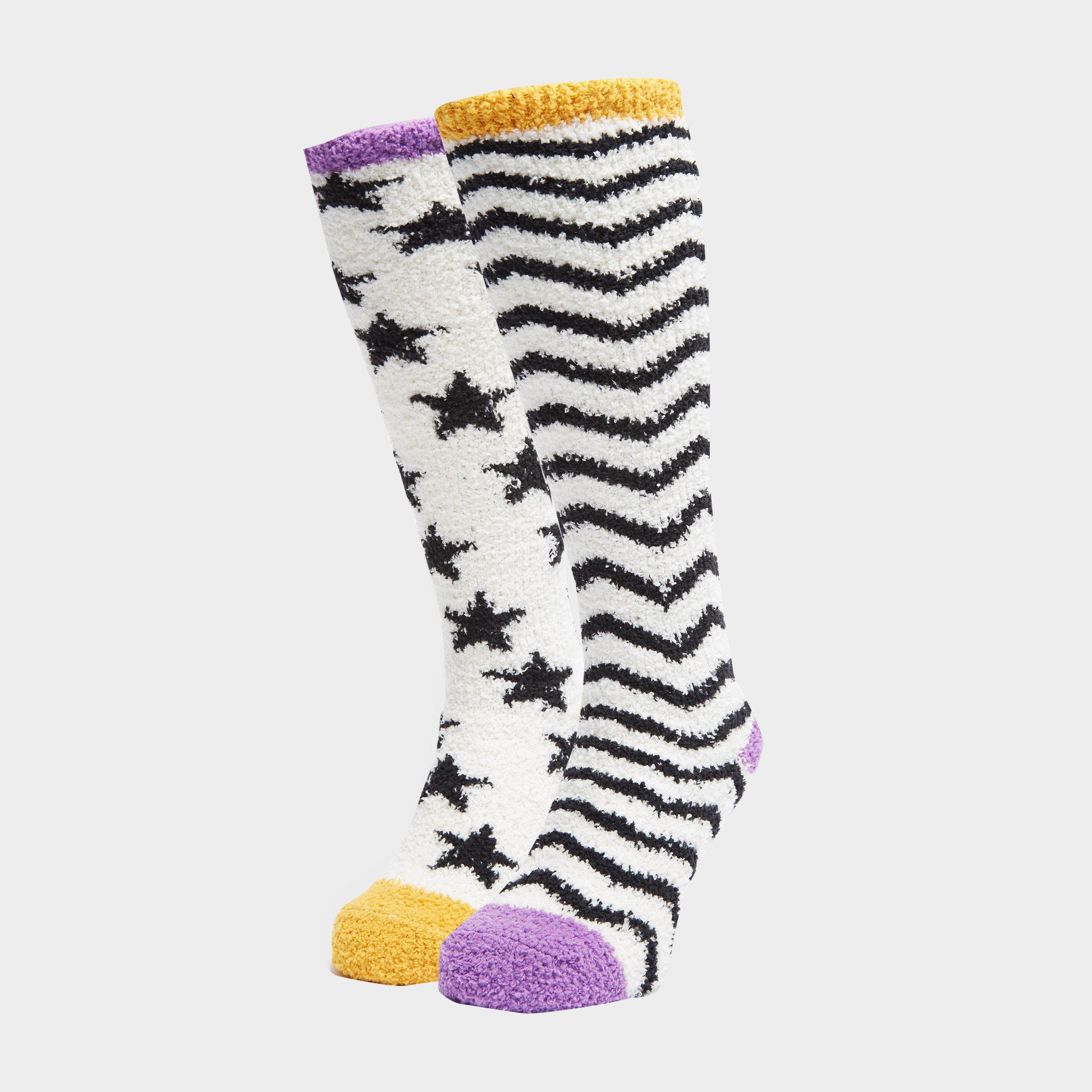 Image of Shires Fluffy Socks  Pack, Multicolour/WOMENS